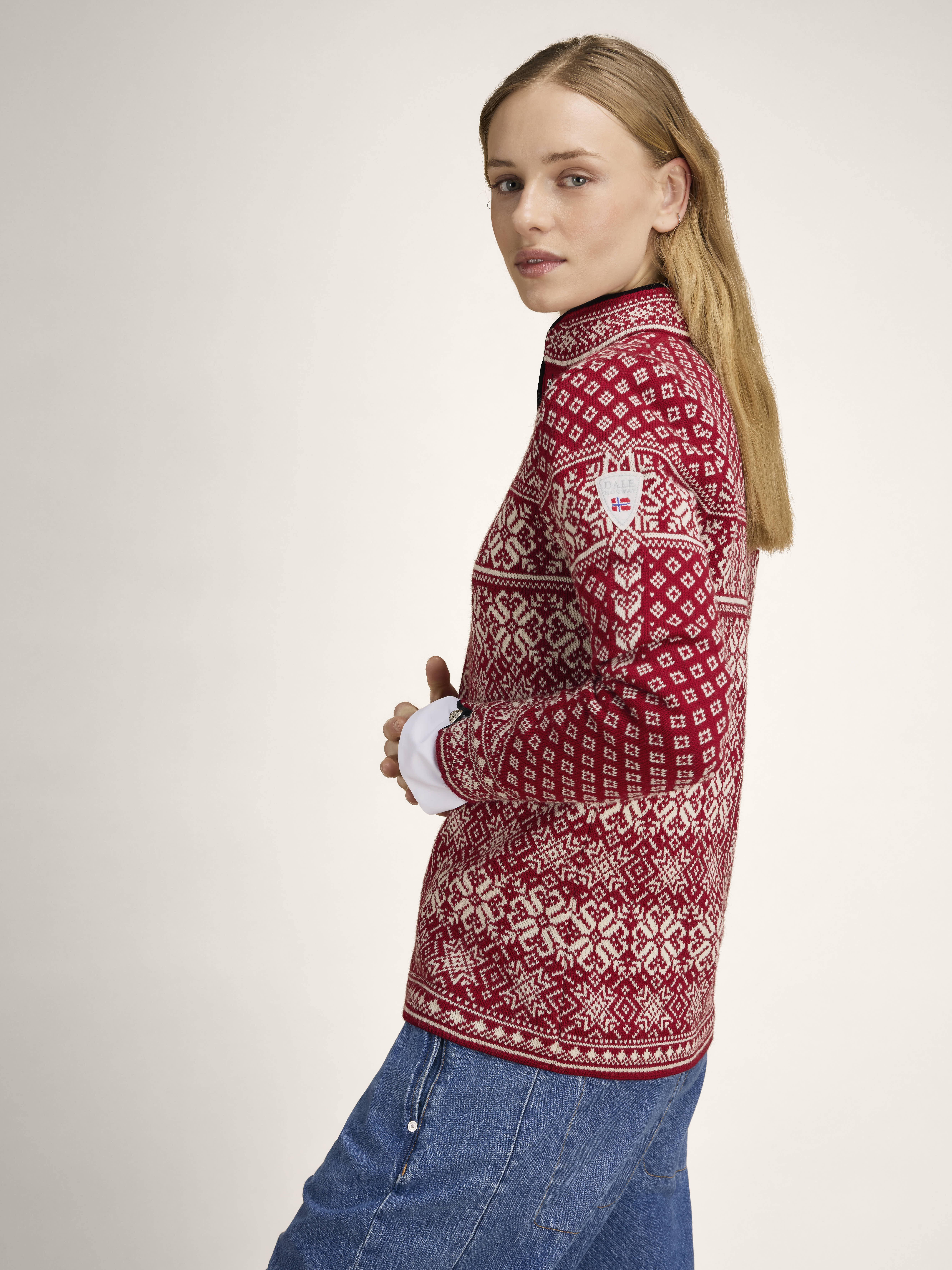 Peace Women’s Knit Sweater  red
