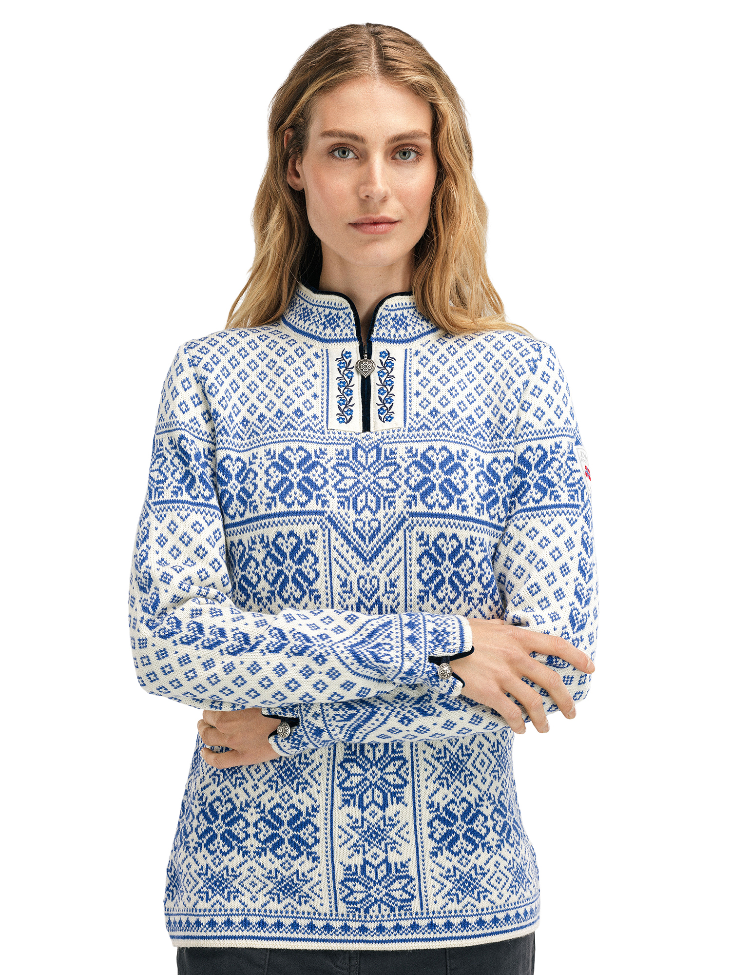 Womens blue sweater sales