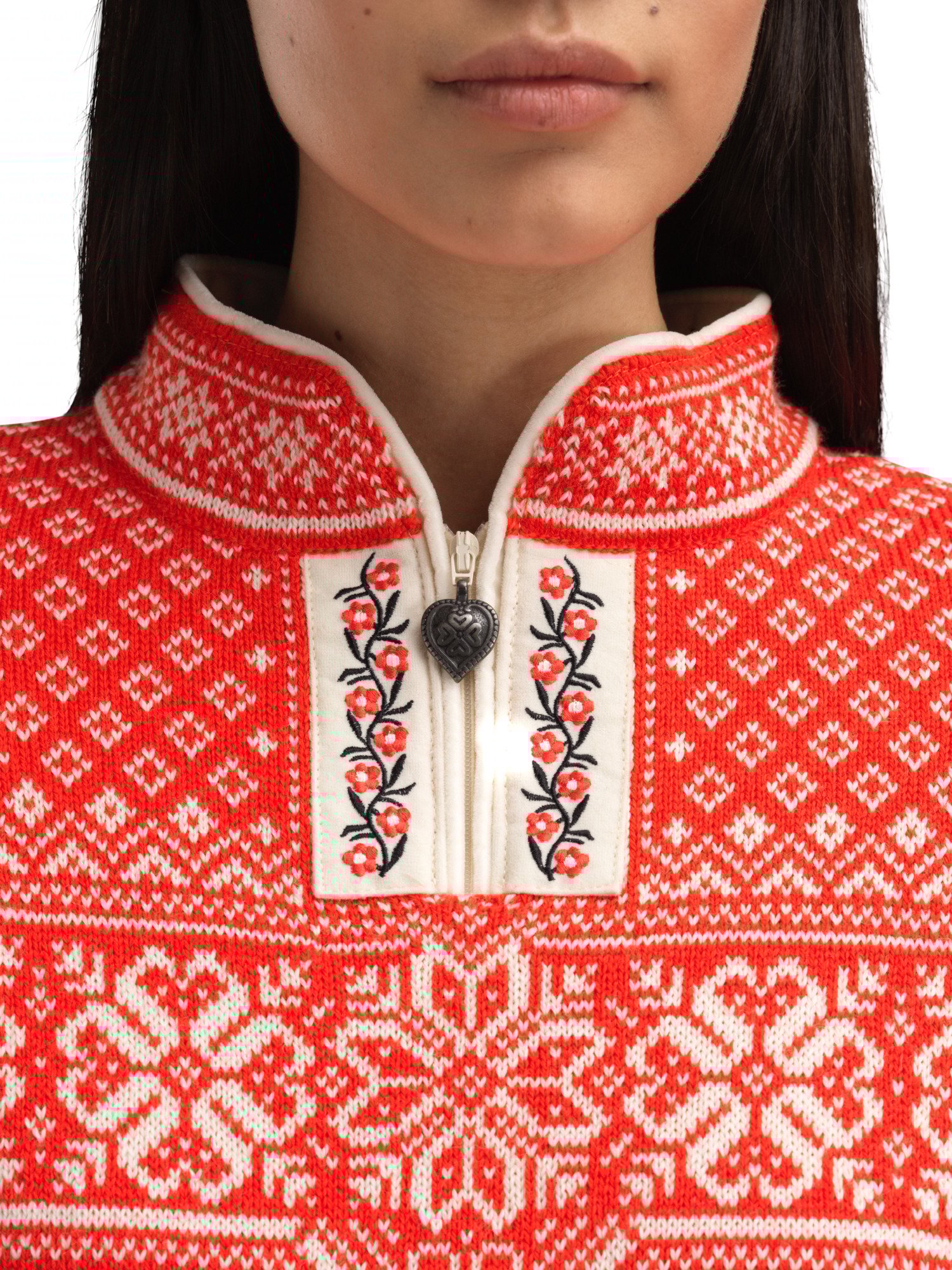 Peace Women’s Knit Sweater  Roth Red Offwhite