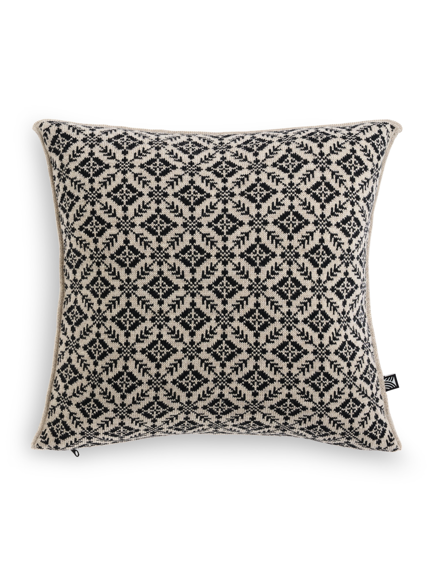 Frogner Pillow Cover Sand Black