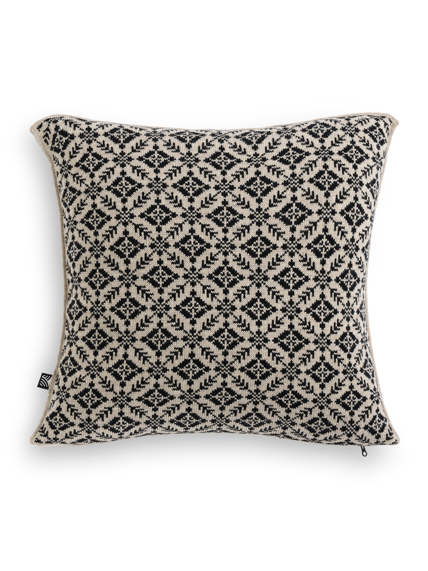 Frogner Pillow Cover Sand Black