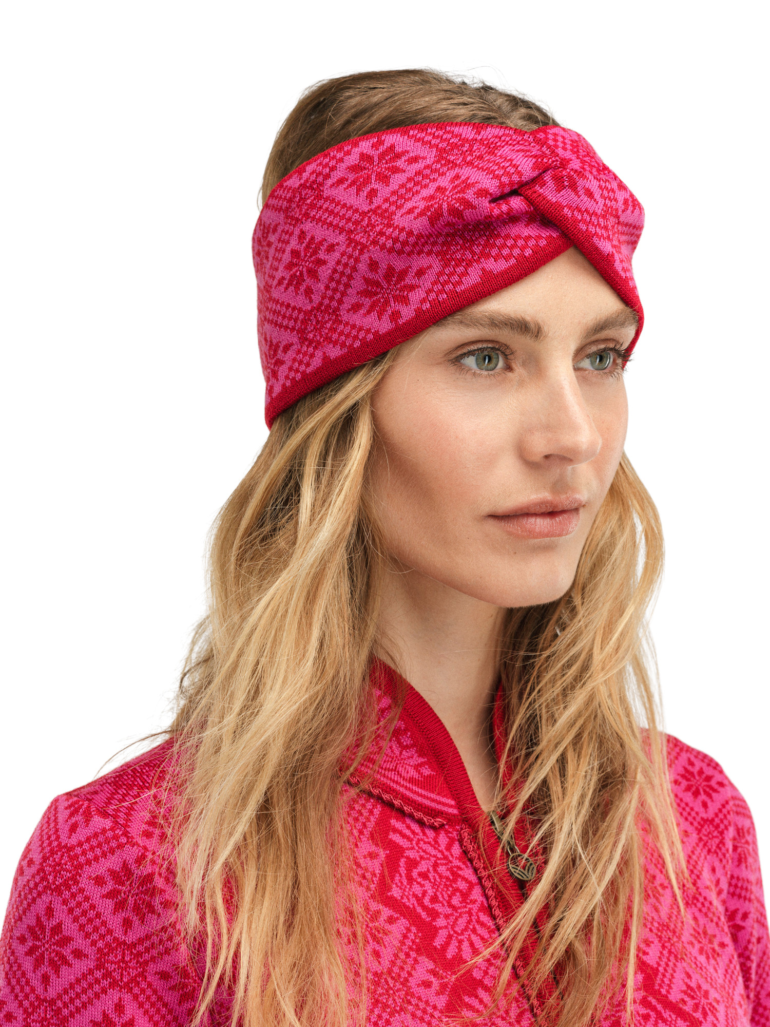 Christiania Headband Raspberry Allium - Dale of Norway
