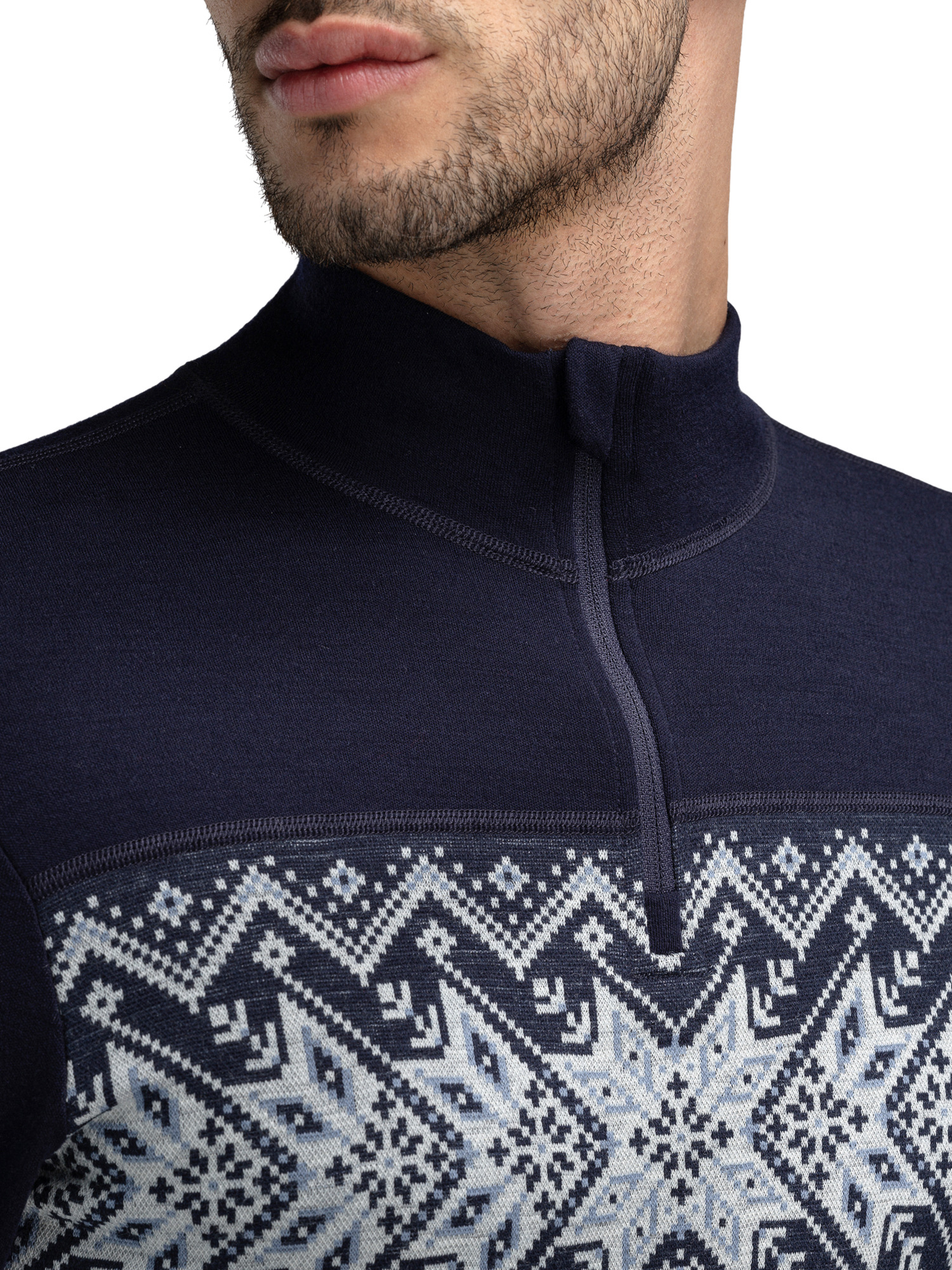 Dale of Norway Vail Base Layer Half-Zip Men's Sweater - Navy