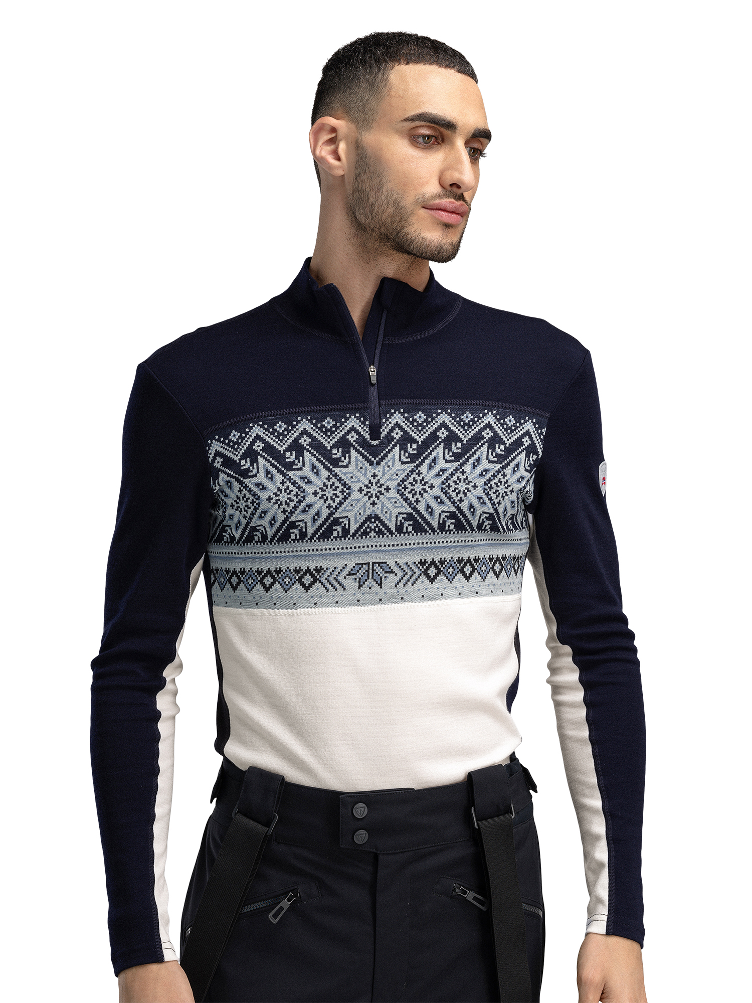Dale of Norway Vail Base Layer Half-Zip Men's Sweater - Navy