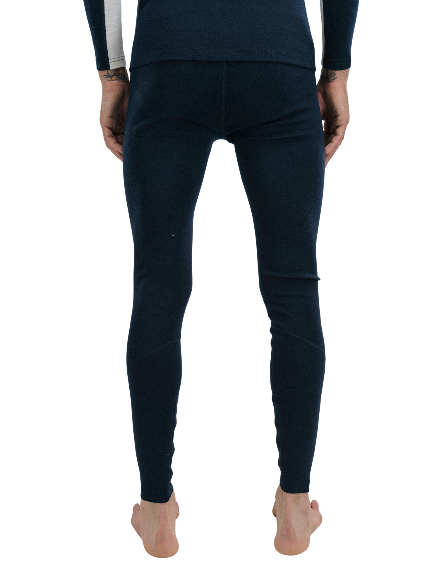 Aksla Men's Baselayer Pants - Merino wool Navy