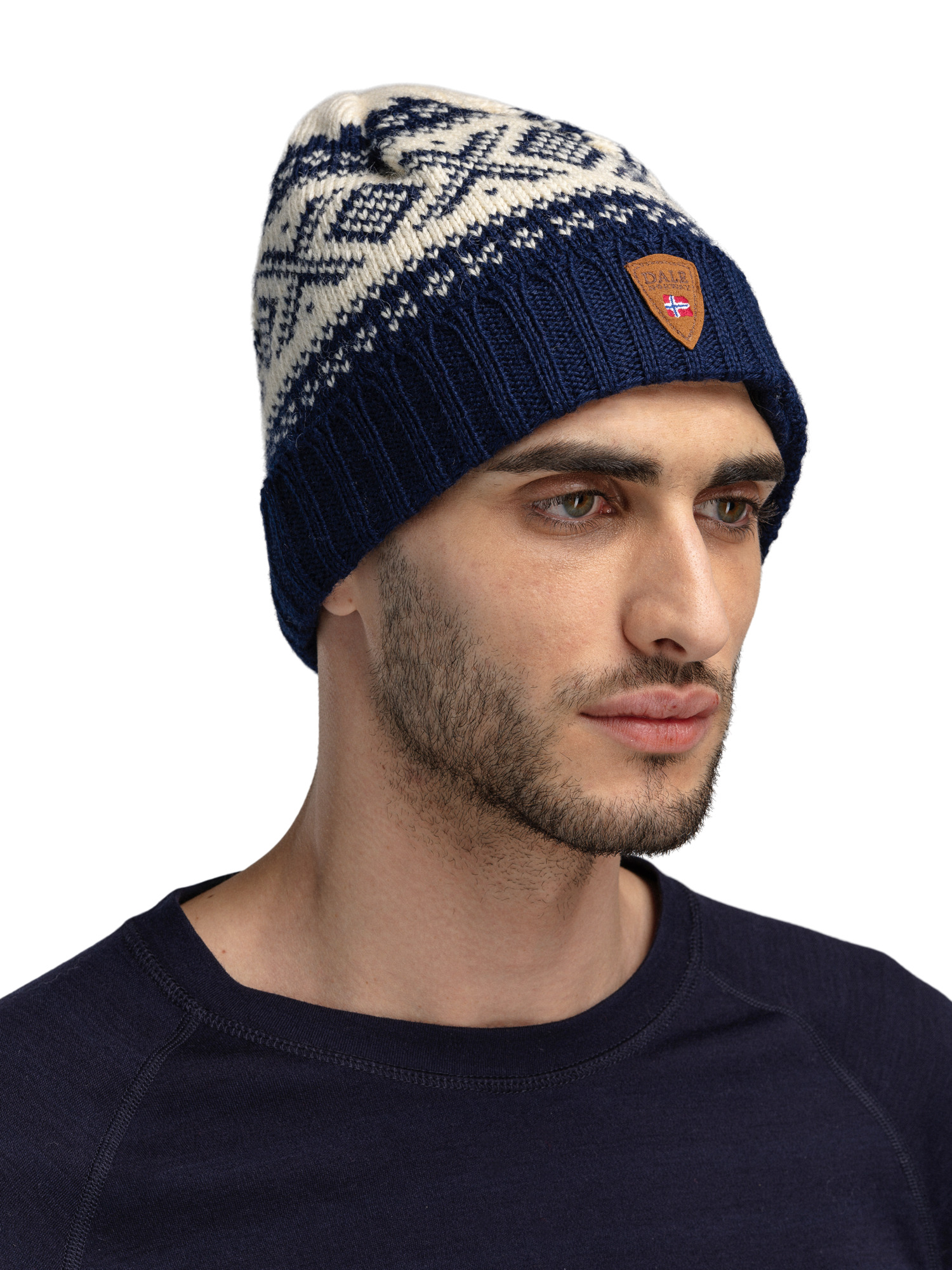 Cortina 1956 Hat - Norwegian Wool Navy White