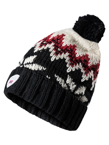 Myking Hat Black White Red - Dale of Norway