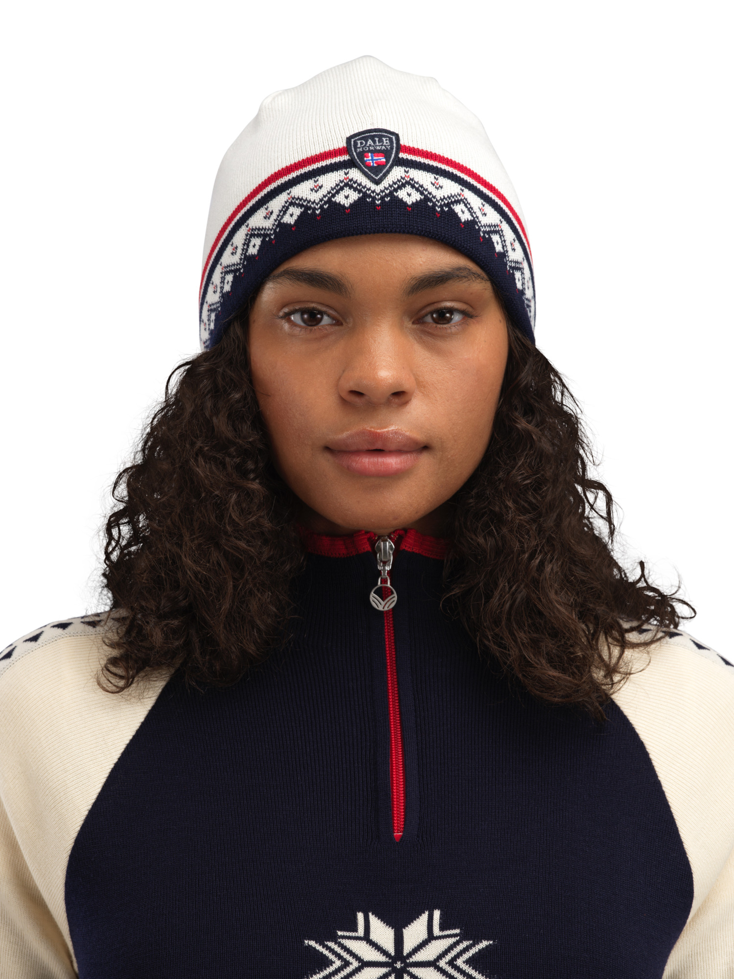 Moritz Hat Offwhite Navy Raspberry - Dale of Norway