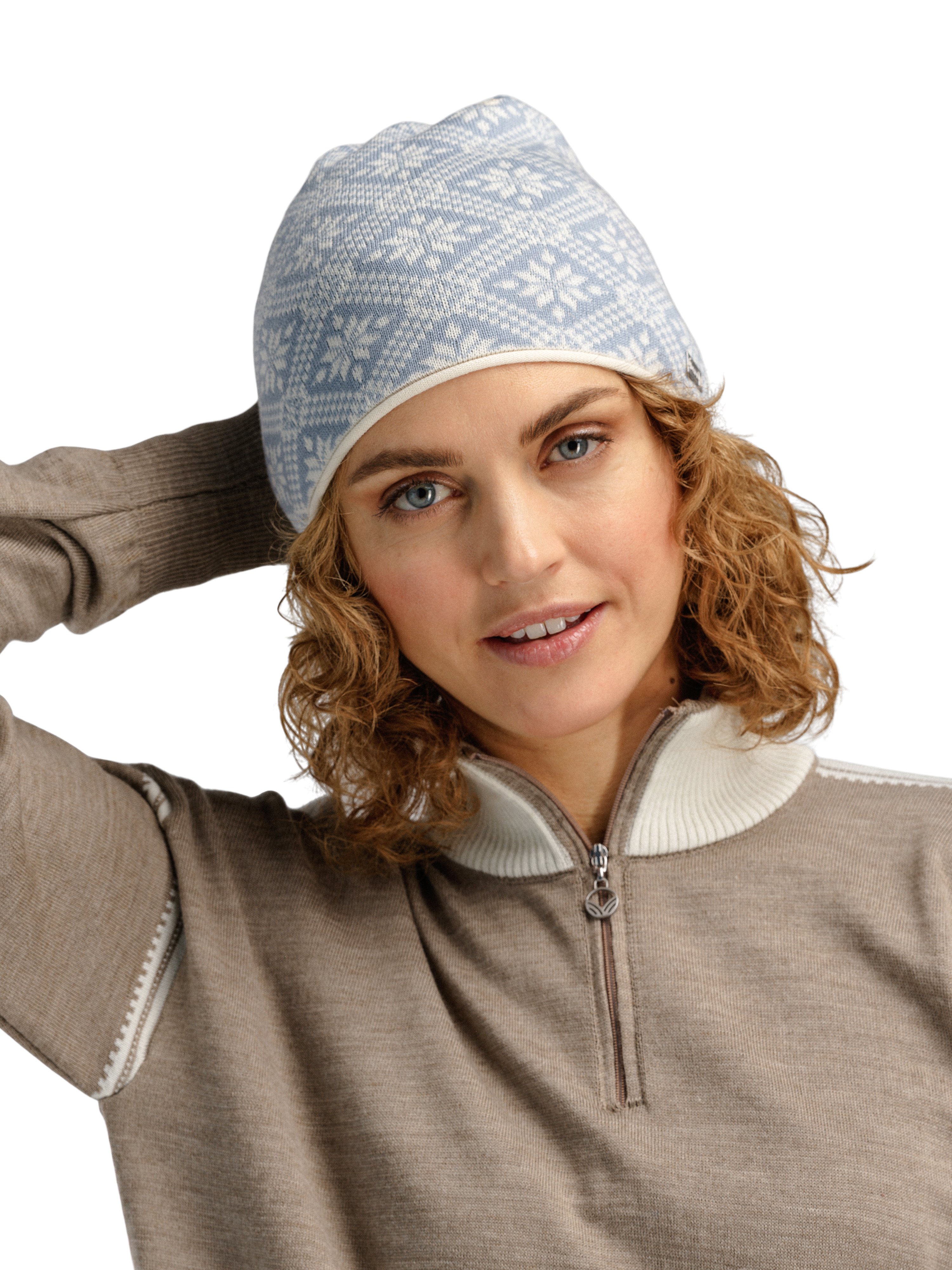 Christiania Women’s Hat - Merino Wool Offwhite Metal