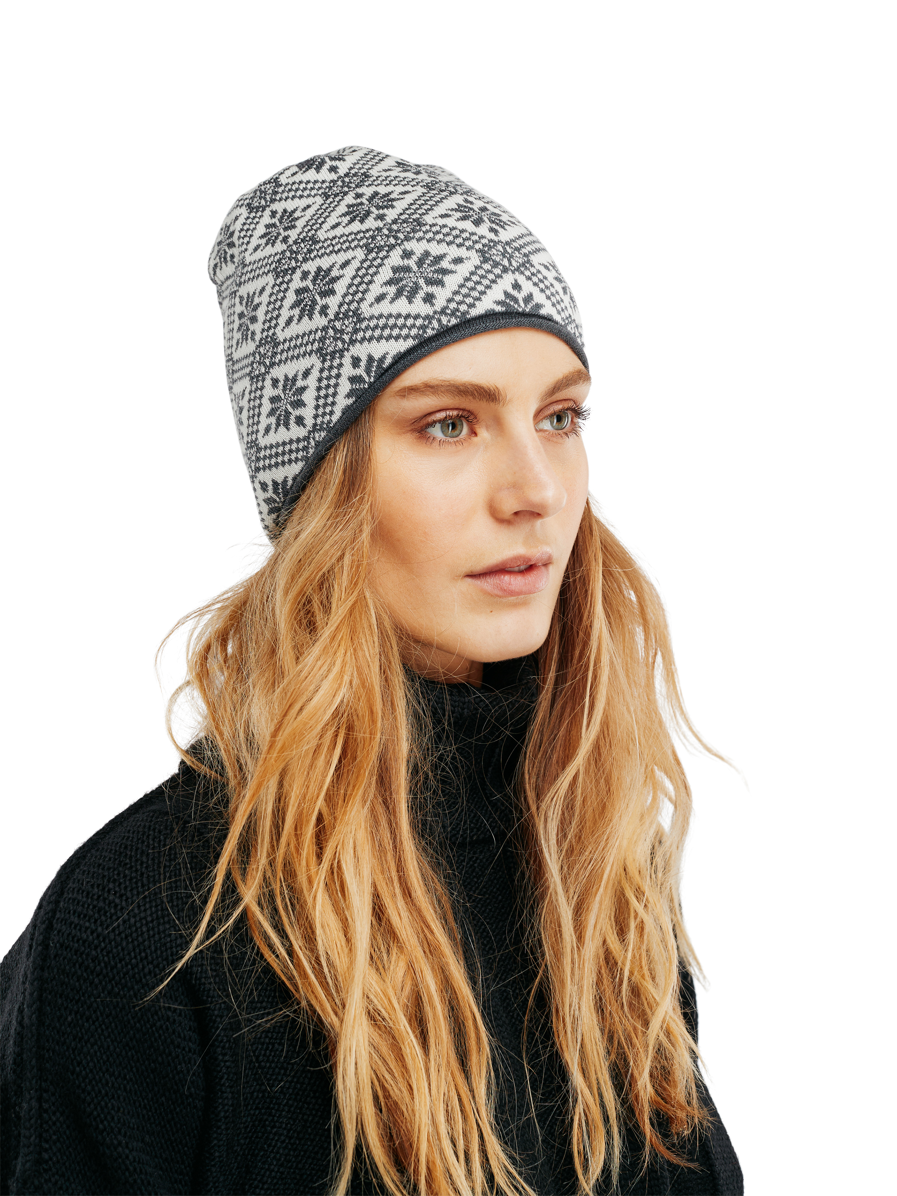 Christiania Women’s Hat - Merino Wool Schiefer Offwhite