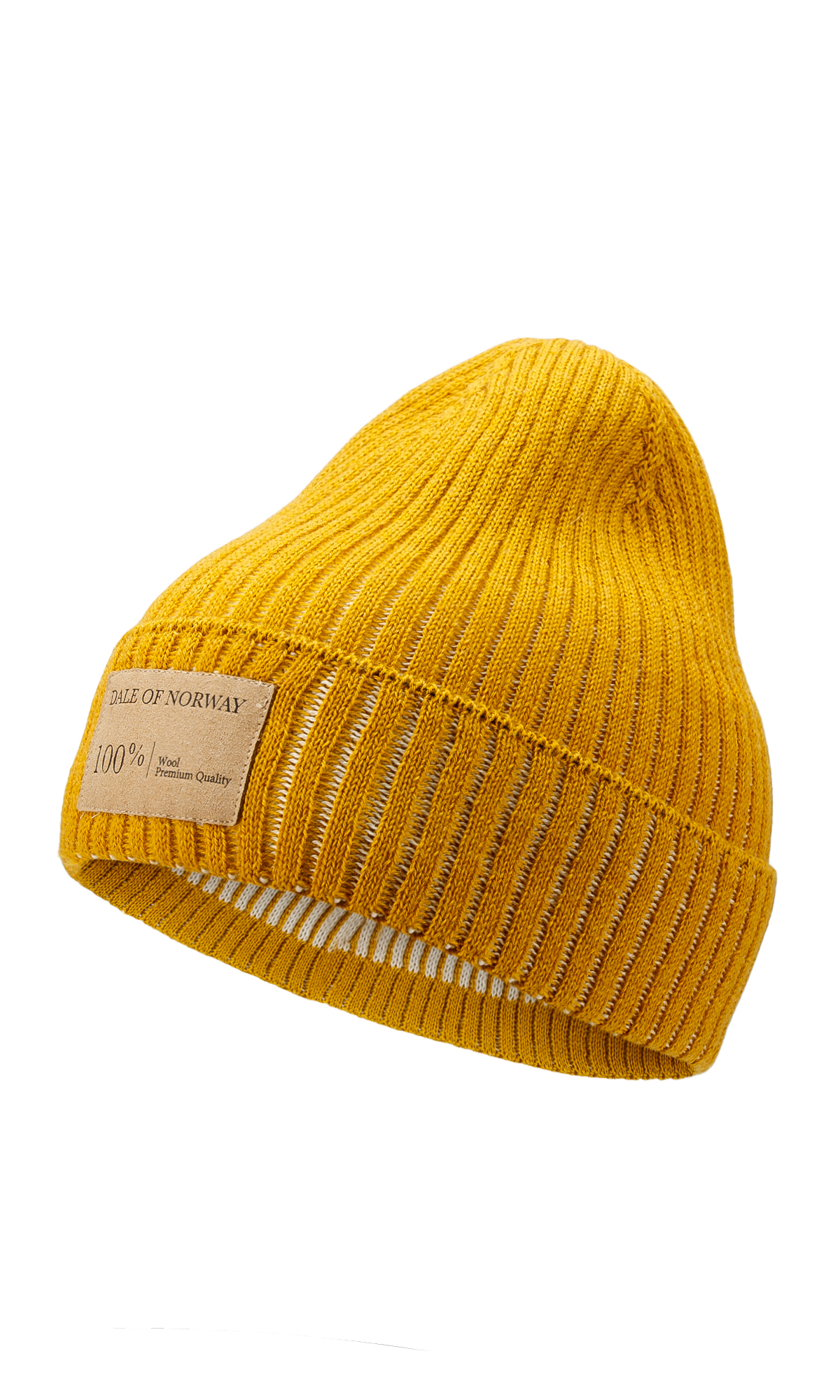 Alvøy Hat Mustard Offwhite - Dale of Norway