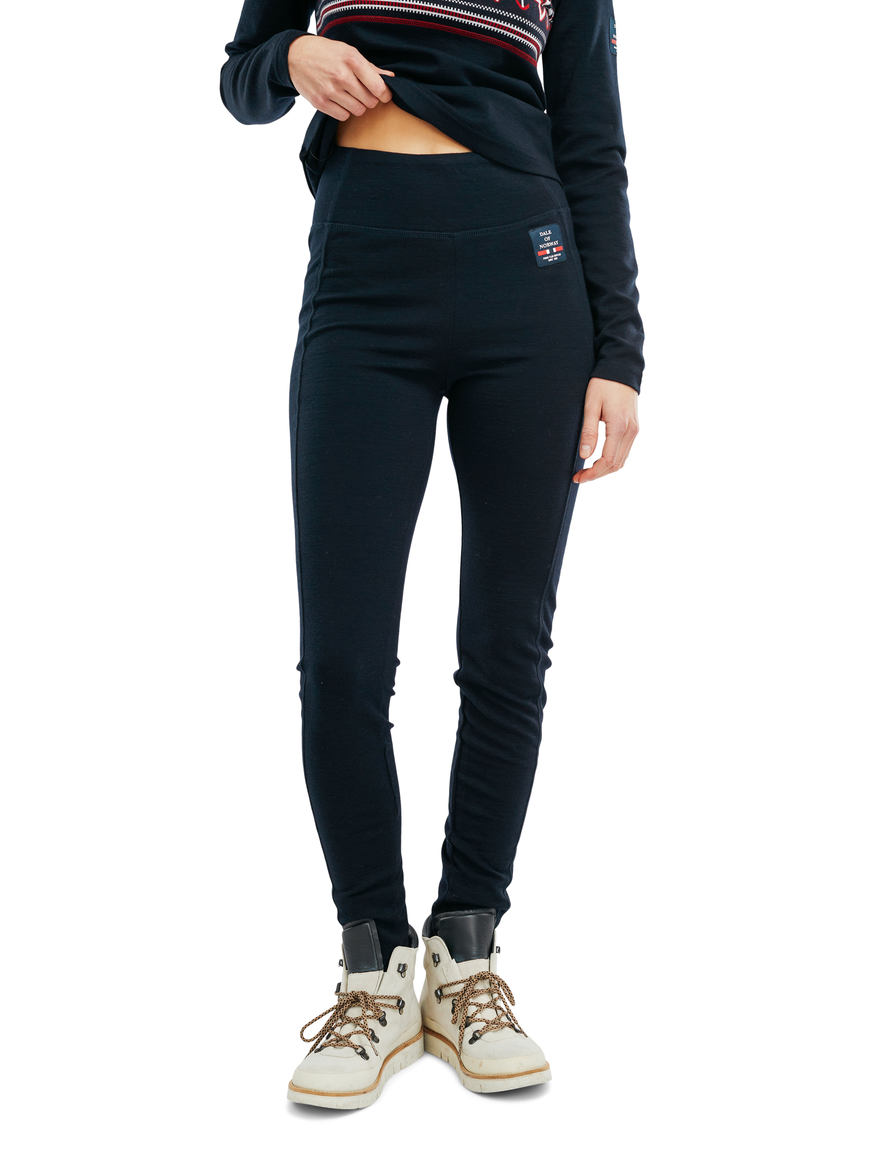 Tindefjell Superfine women’s merino wool leggings  Navy