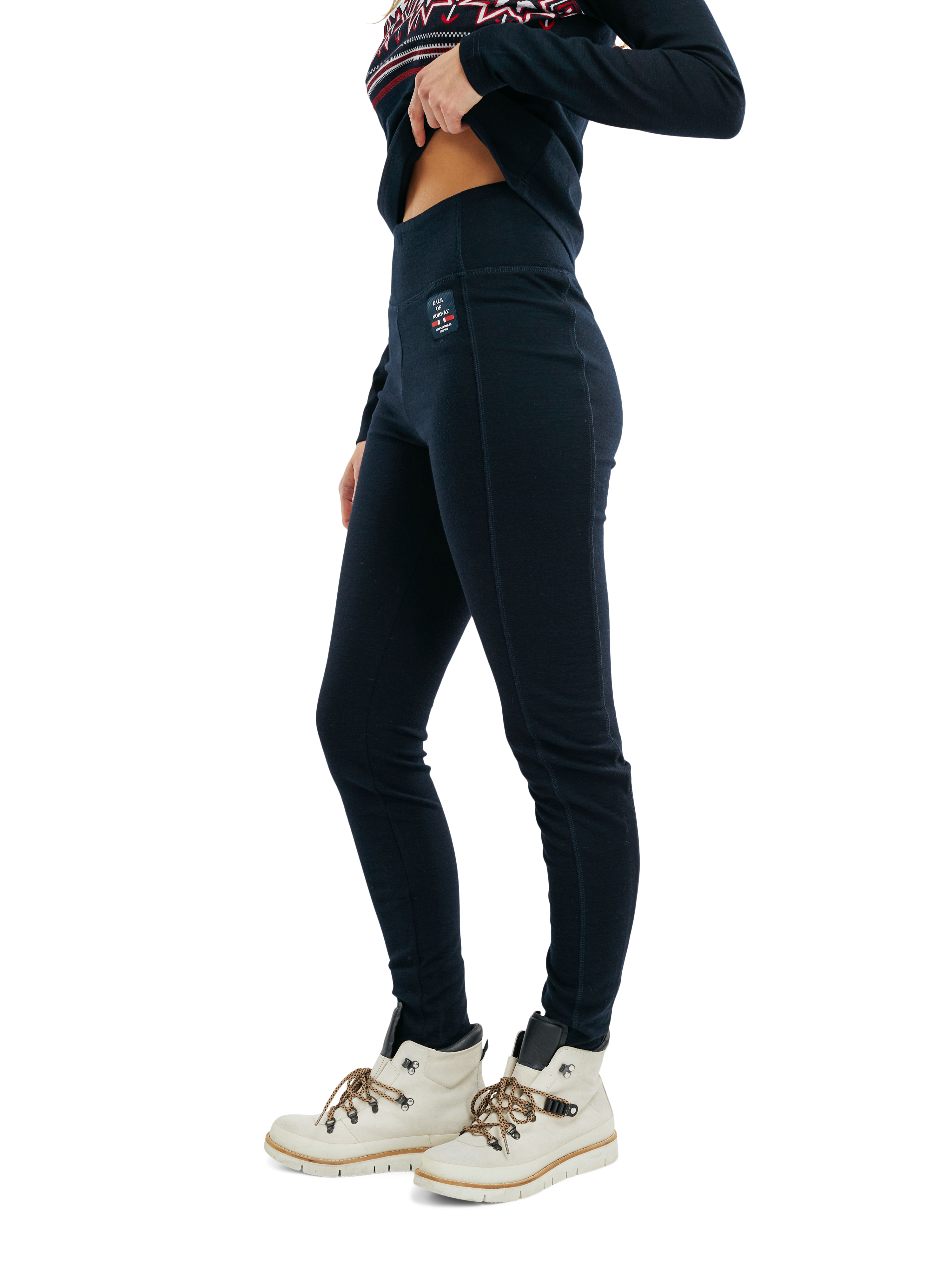 Tindefjell Superfine women’s merino wool leggings  Navy