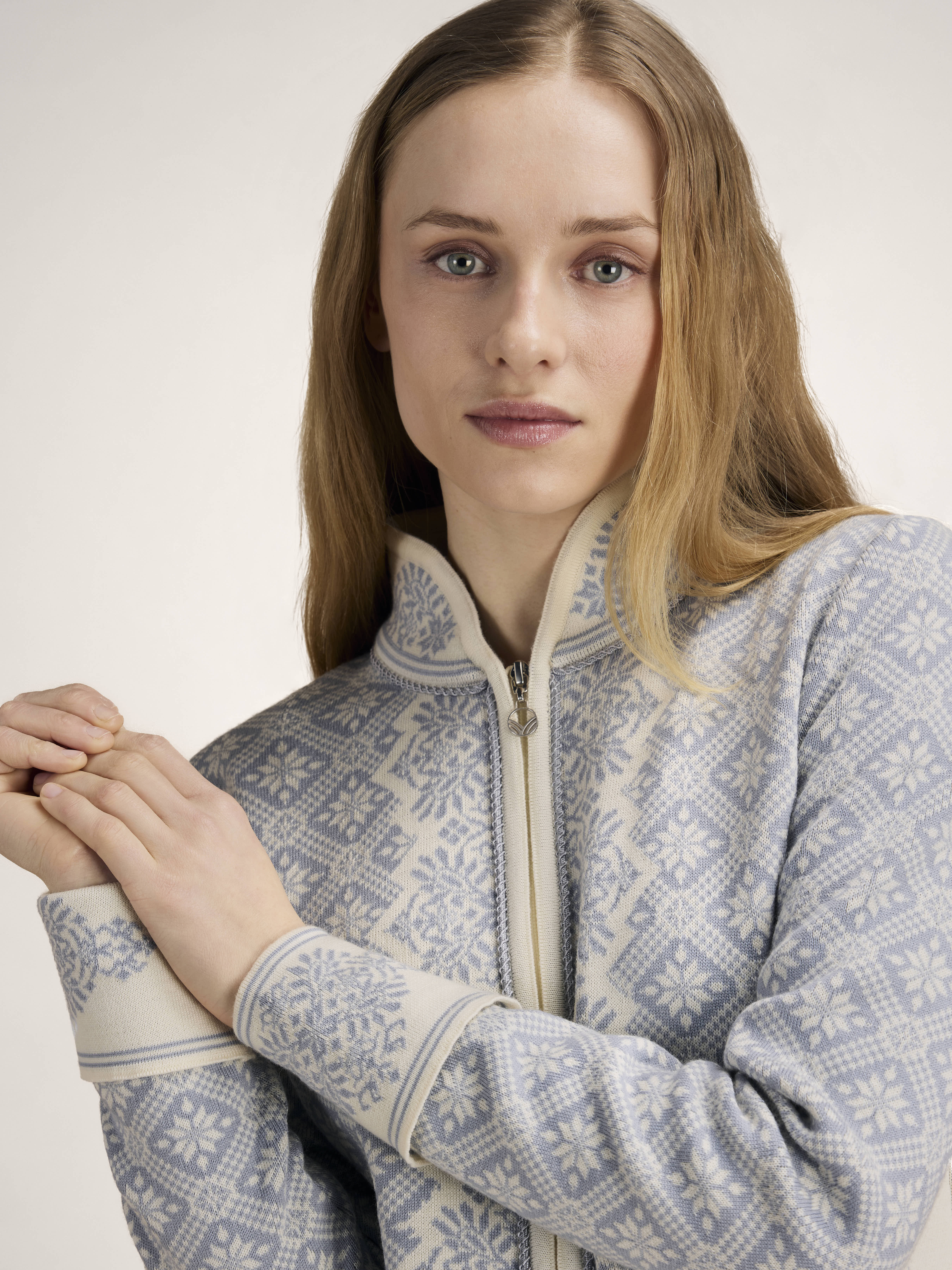 Christiania Women's Jacket - Merino Wool Offwhite Metalgrey