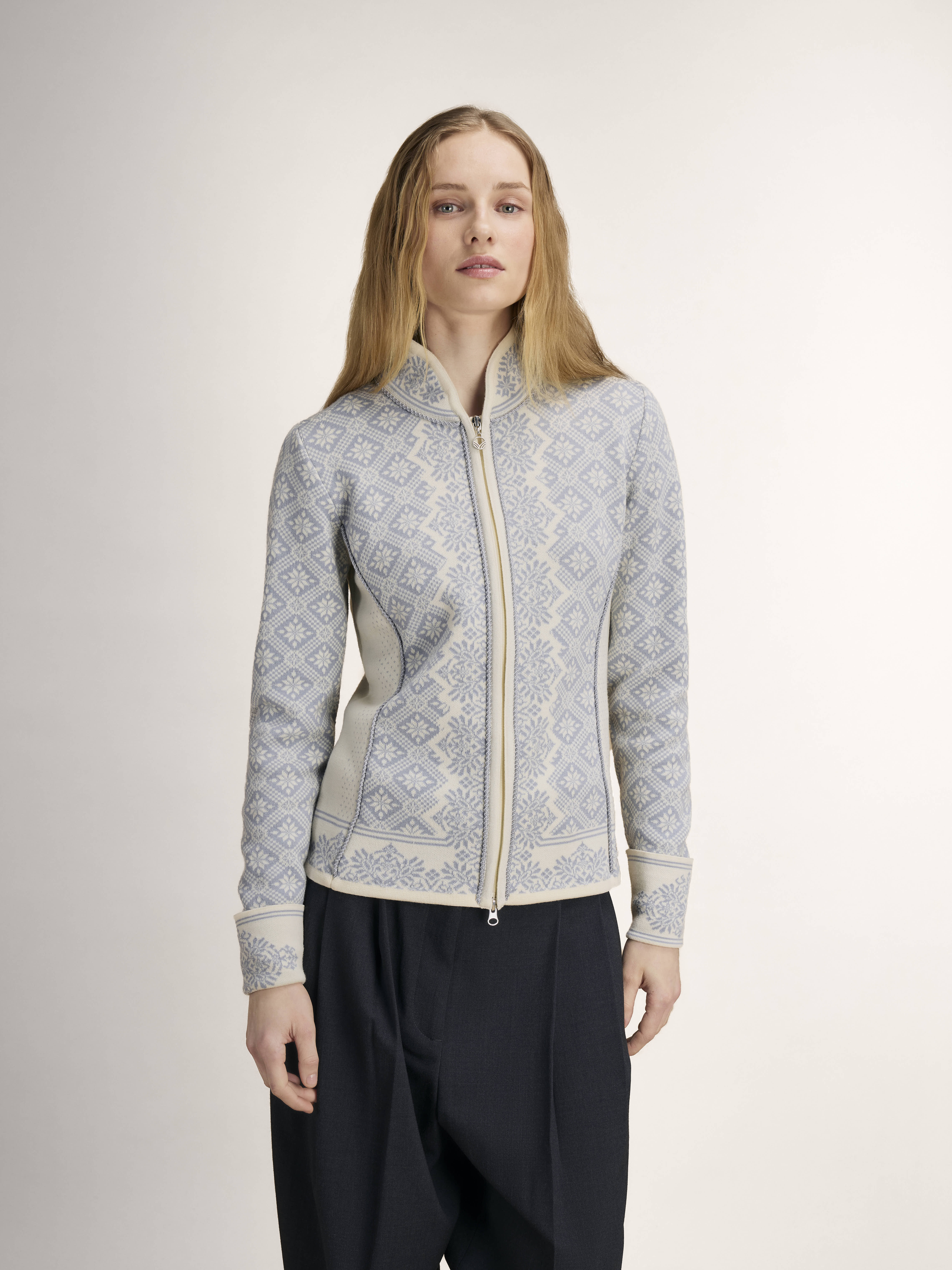 Christiania Women's Jacket - Merino Wool Offwhite Metalgrey