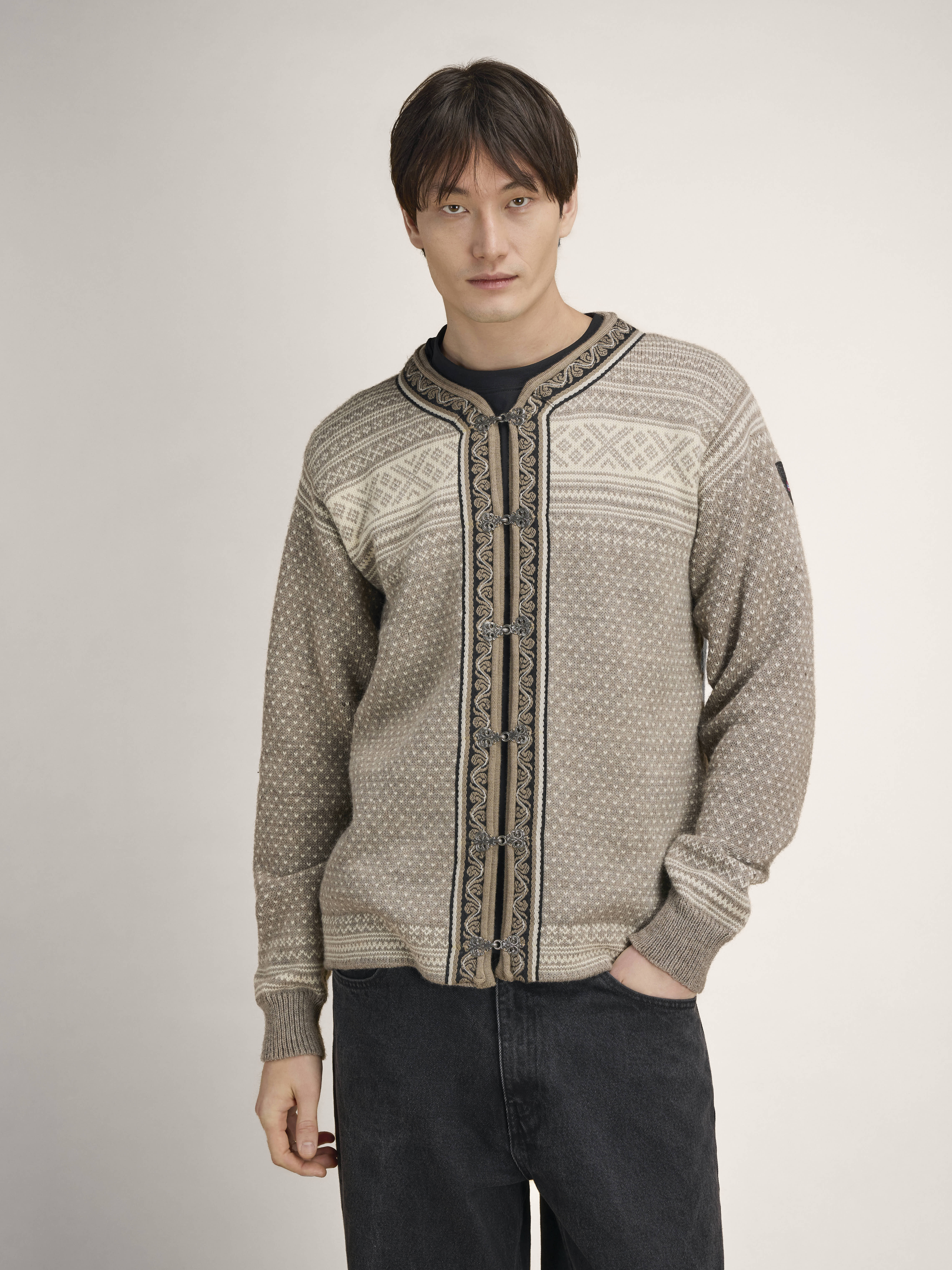 Setesdal Lusekofte Jacket Vanillasugar Naturalwhite
