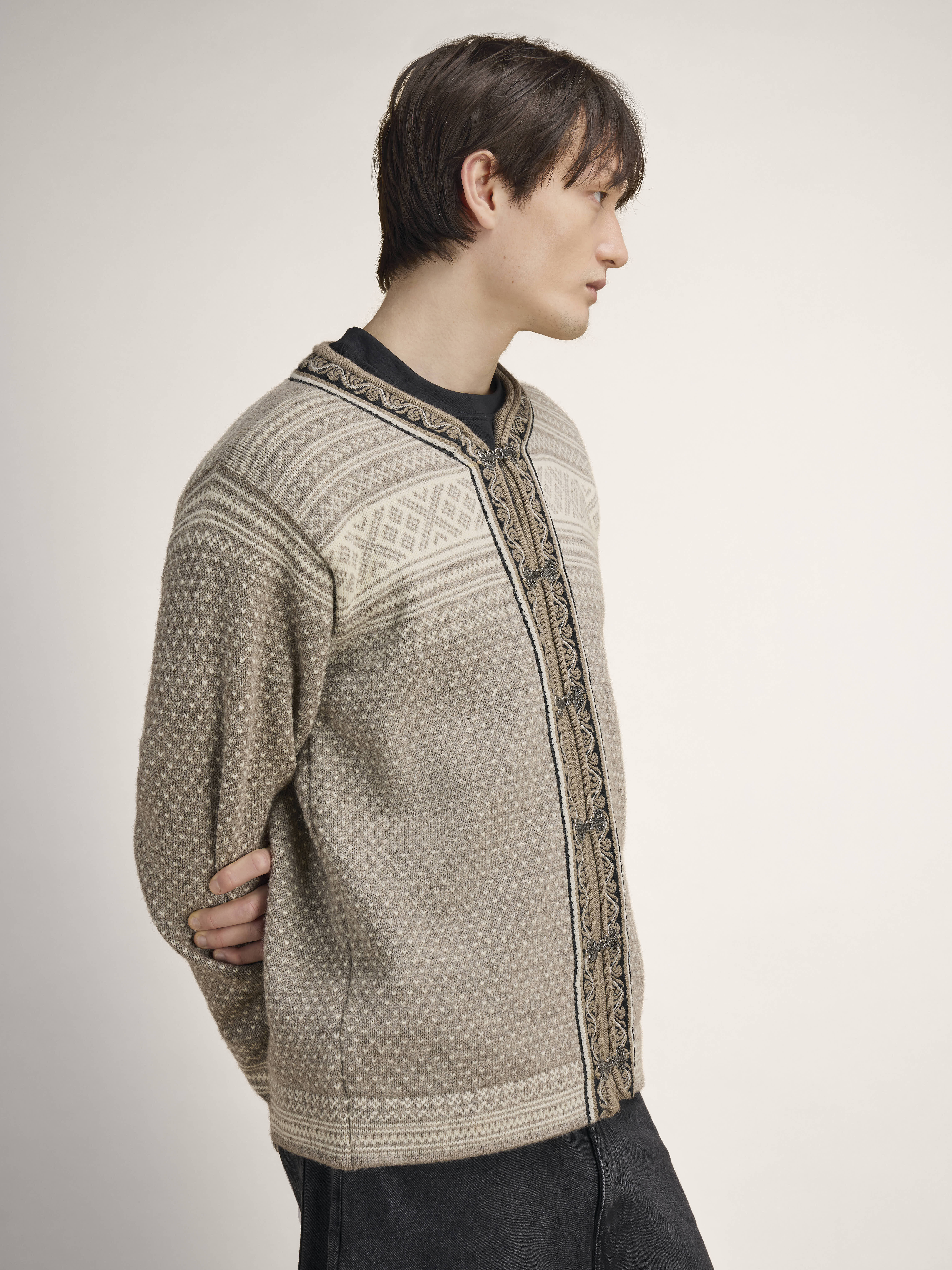 Setesdal Lusekofte Jacket Vanillasugar Naturalwhite