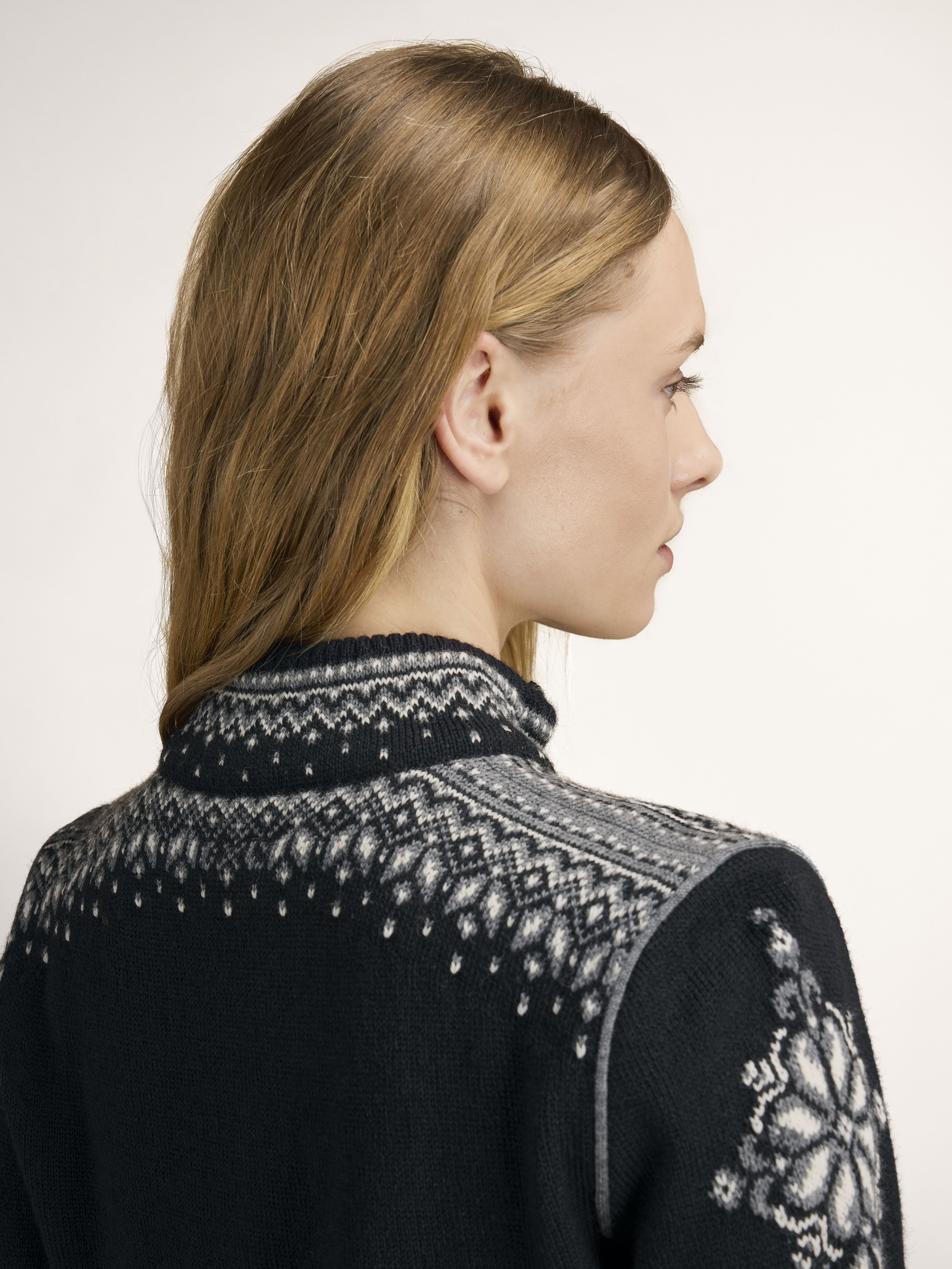 140th Anniversary Women's Wool Jacket BLACK OFFWHITE SMOKE - Dale