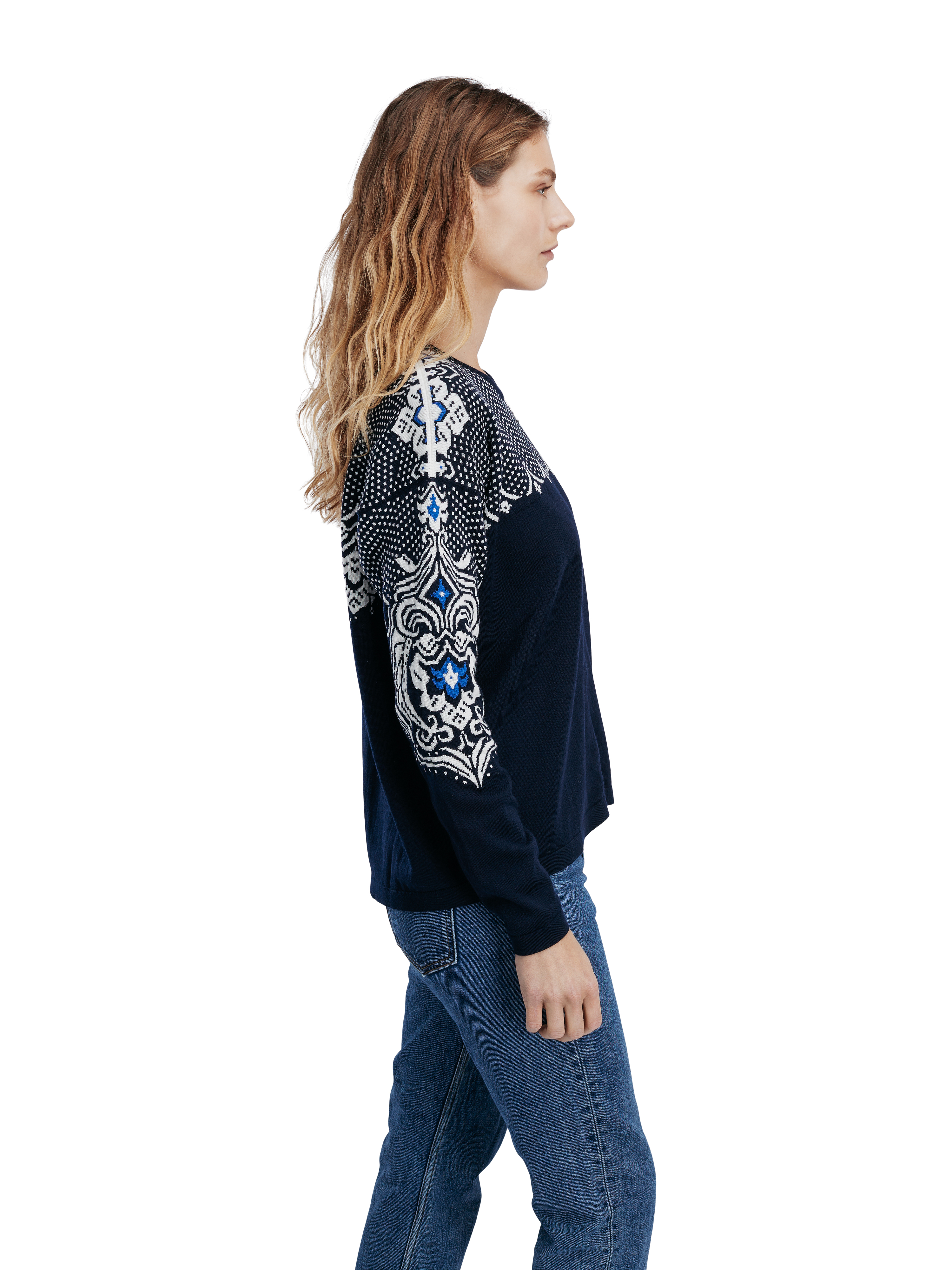 Rosendal women's jacket  Navy Offwhite Ultramarine