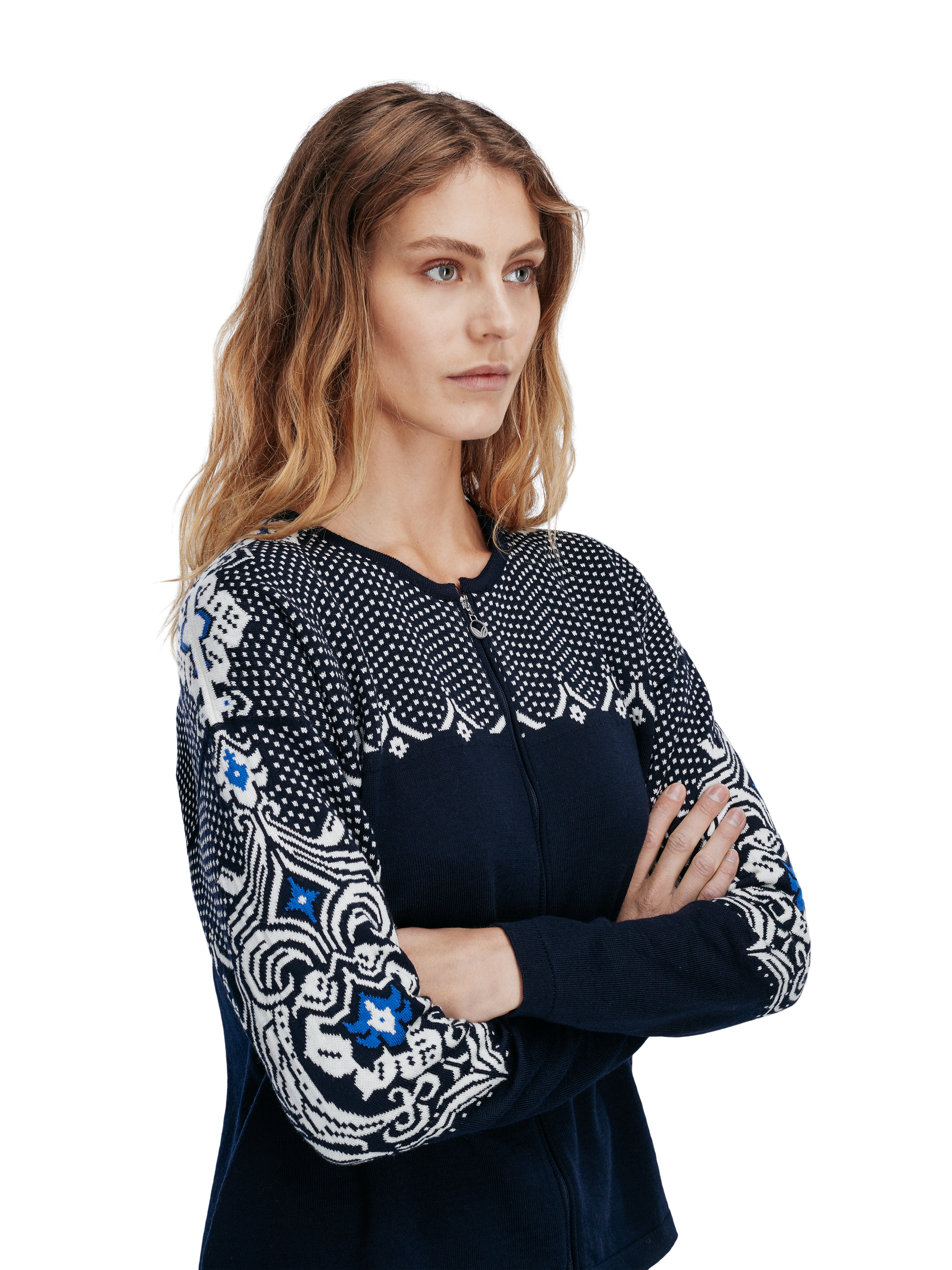 Rosendal women's jacket  Navy Offwhite Ultramarine