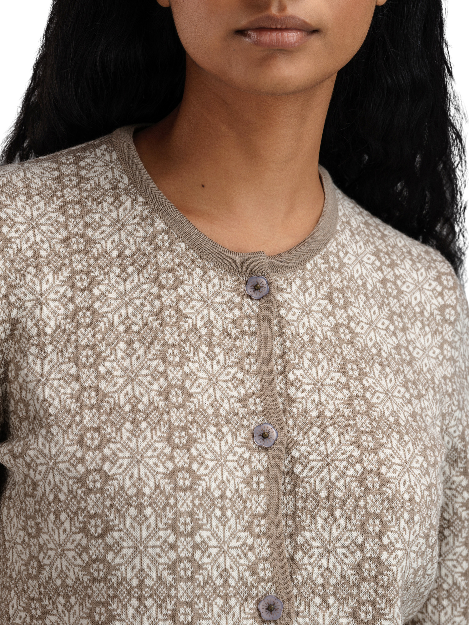 Othelie Women's Jacket - Merino Wool Mountainstone Offwhite Mt.s