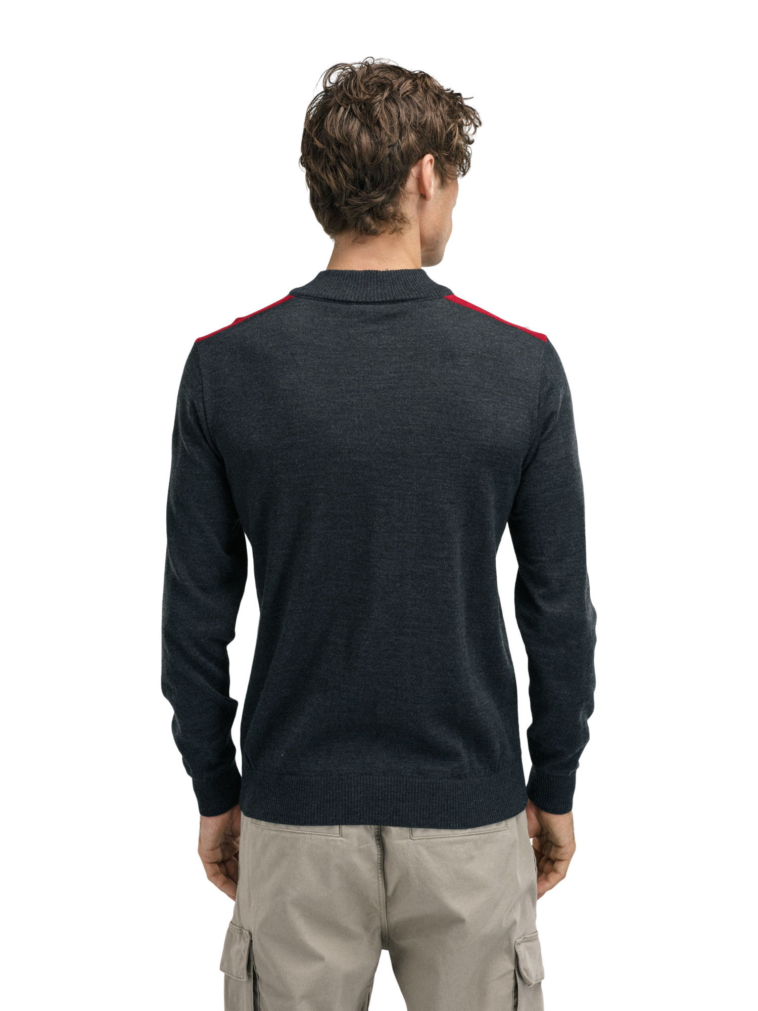 Liberg Men's Jacket - Merino wool Dark Charcoal Smoke Redrose