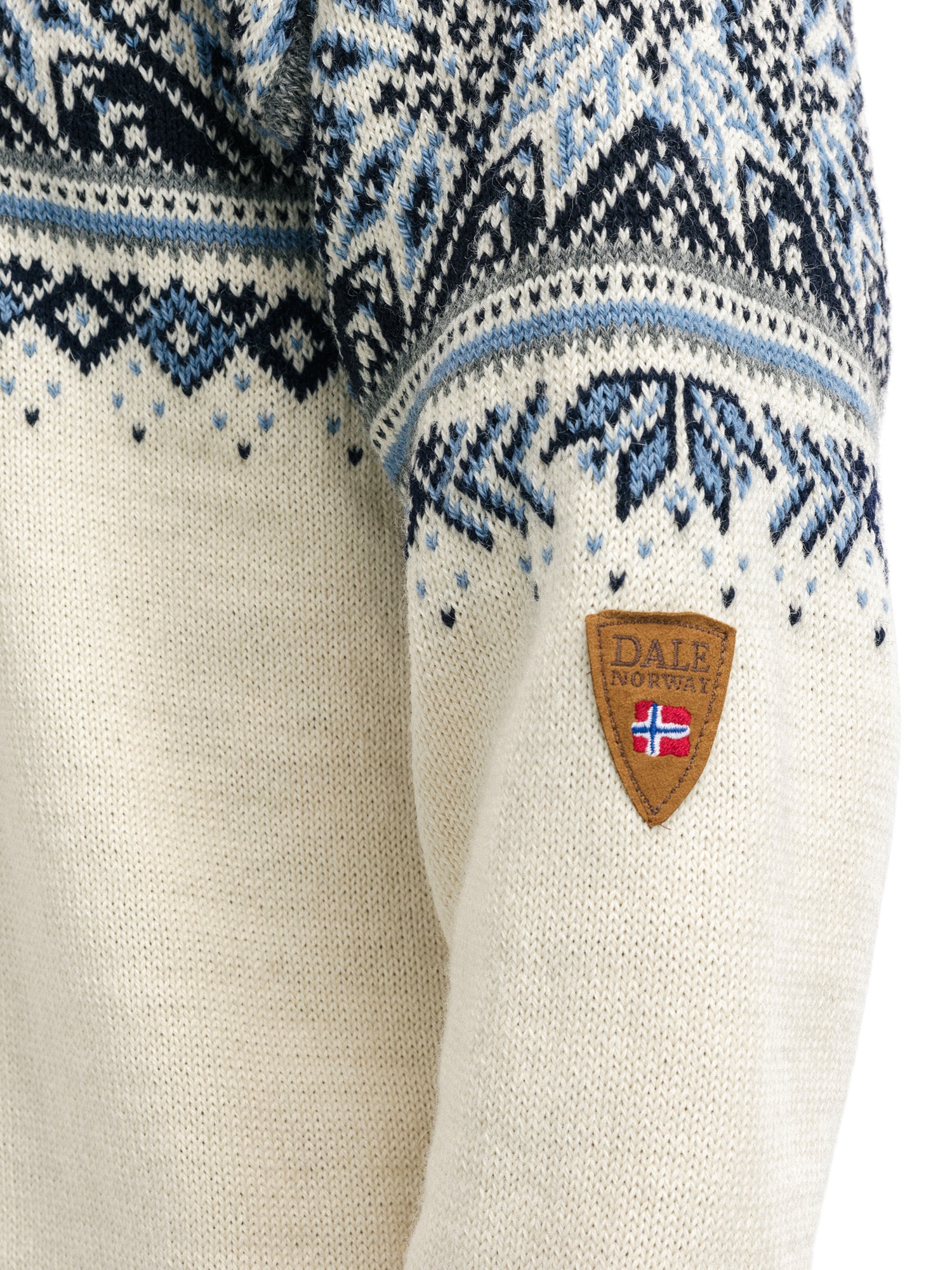 Vail Masc Sweater Offwhite Smoke Midnightnavy - Dale of Norway