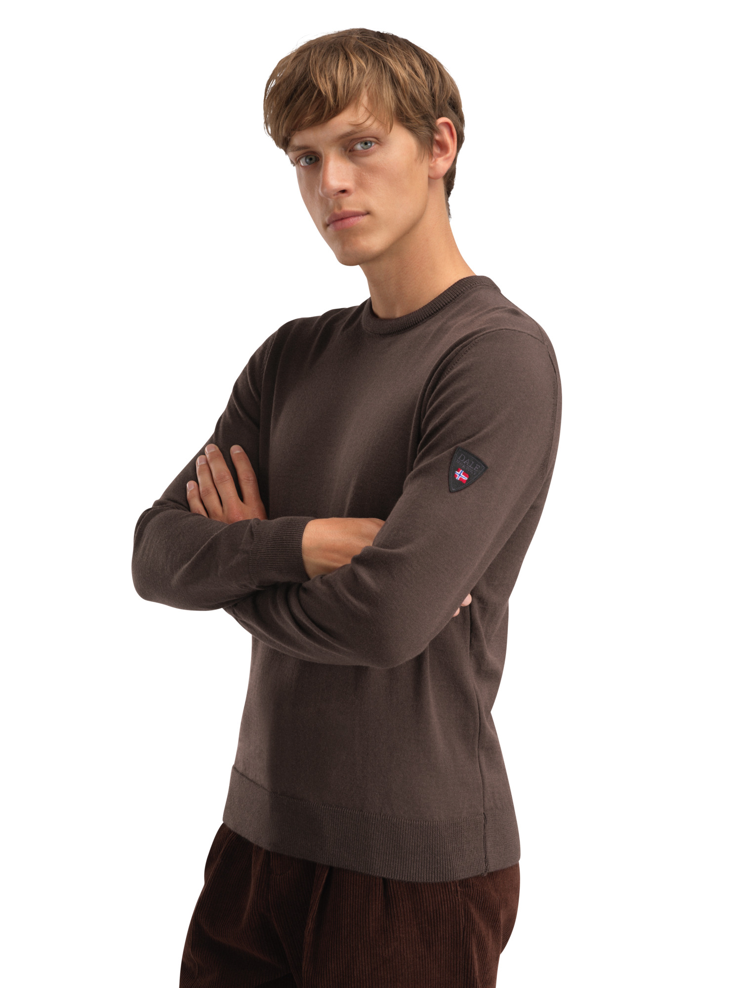 Magnus Men's Sweater - Merino Wool Ciocollata