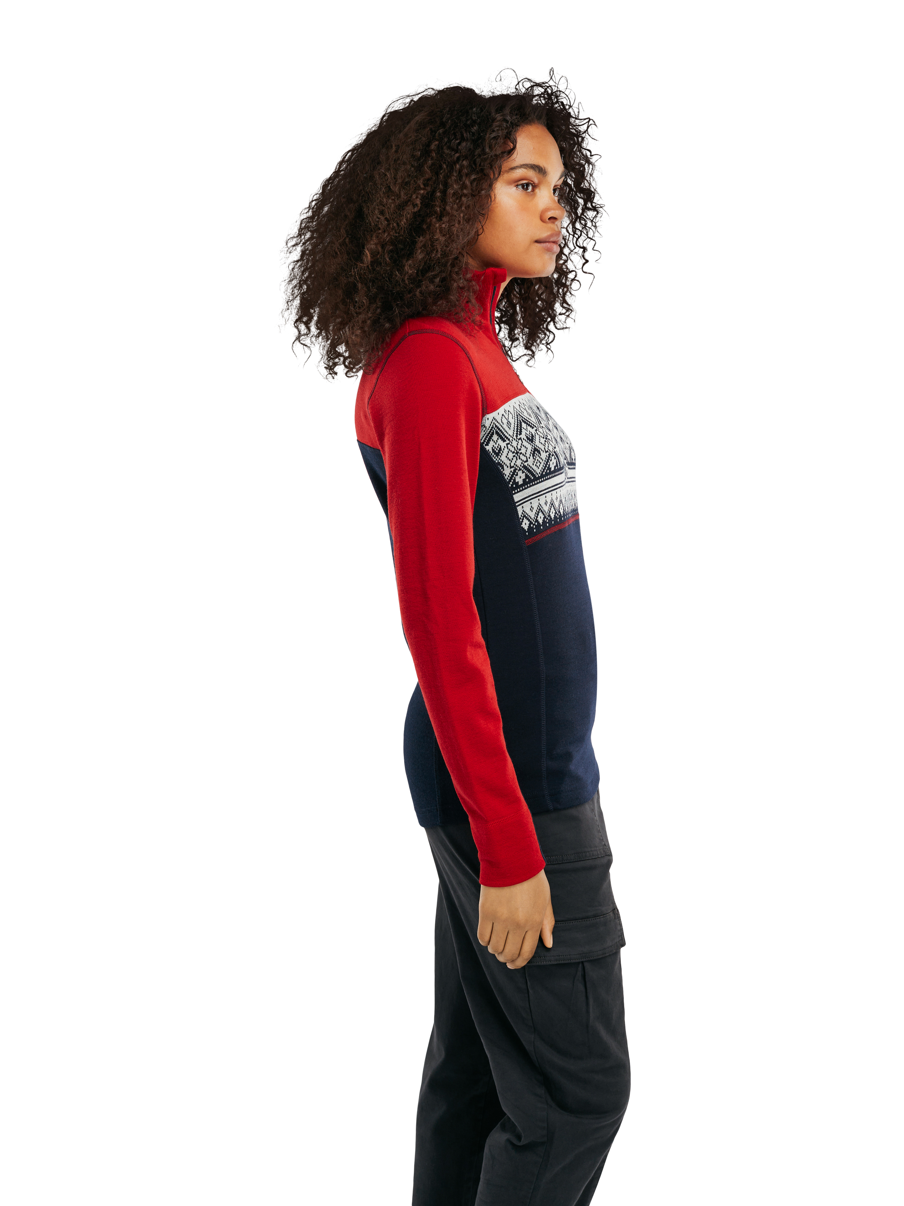basic red sweater