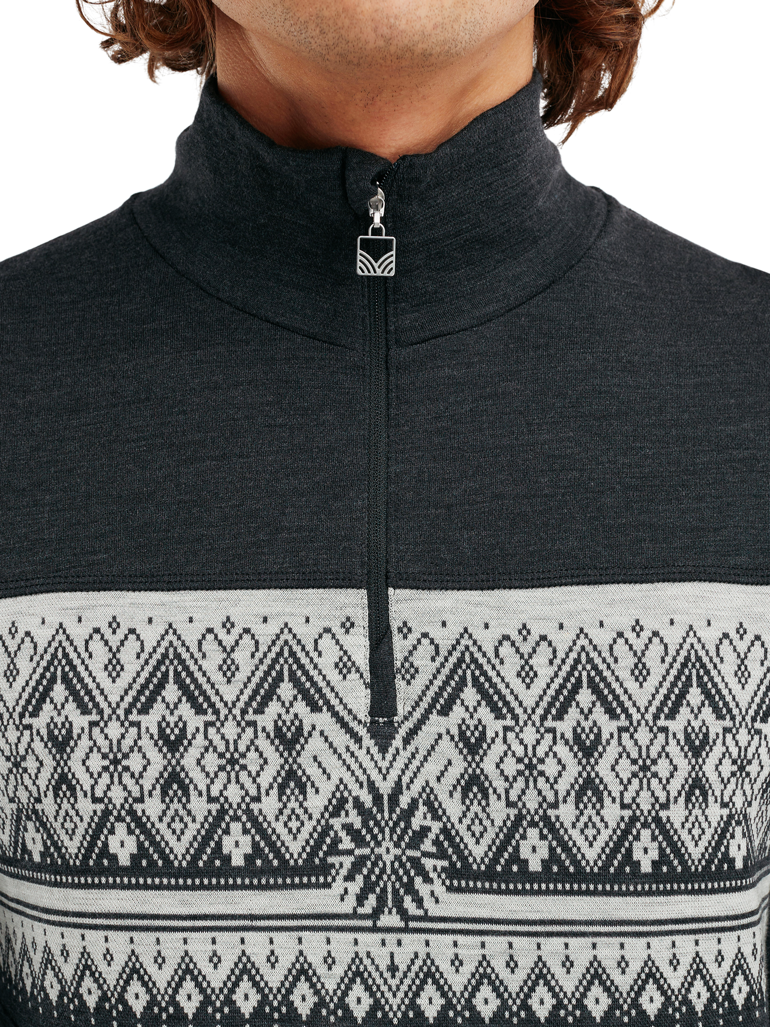 Moritz Basic Sweater - Men - Dark Charcoal - Dale of Norway - Dale