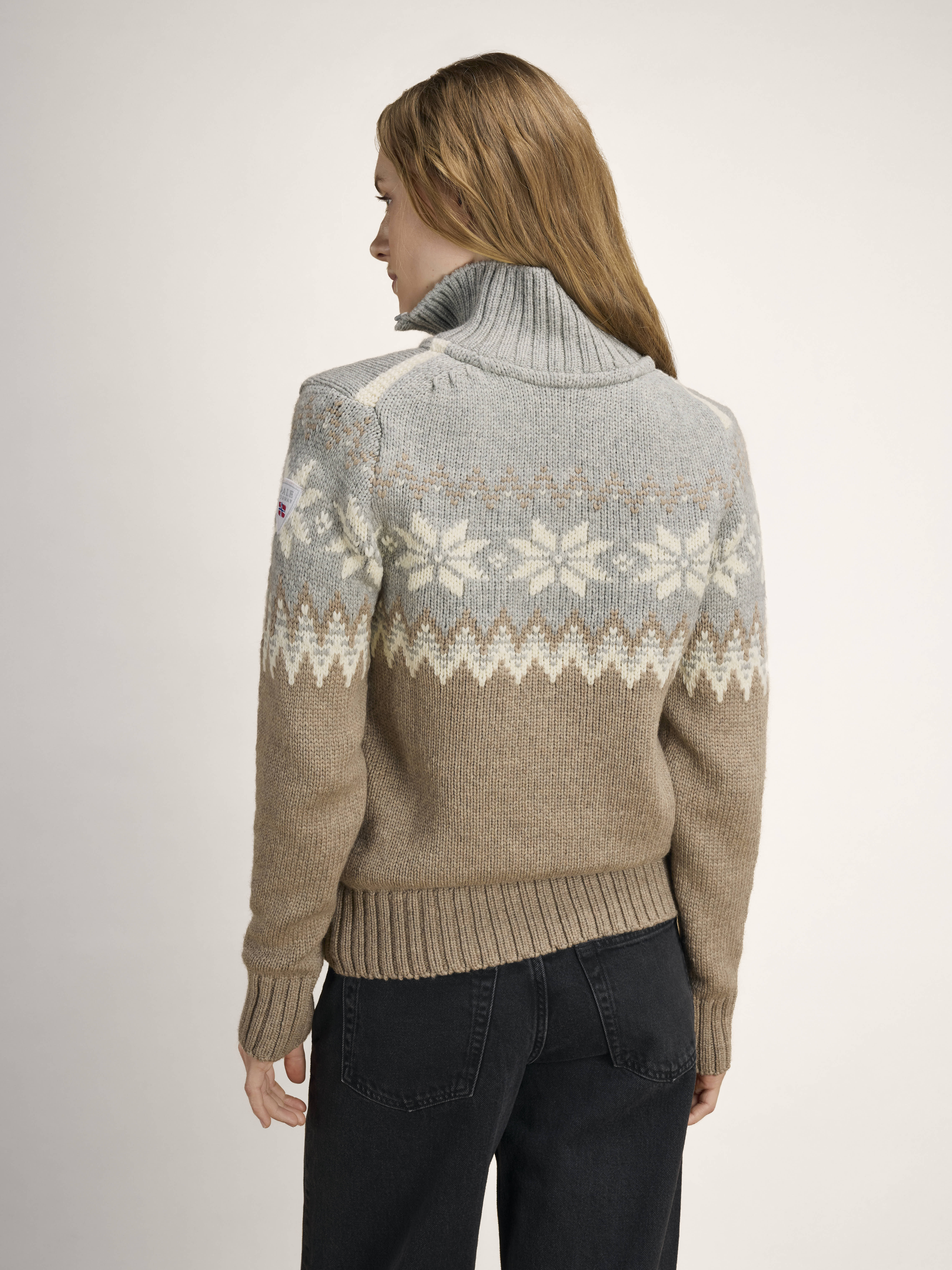 Myking Women’s Sweater - Merino Wool Mountainstone Lightcharcoal