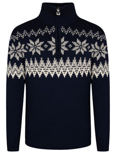 Myking Sweater - Men - Navy/Offwhite - Dale of Norway - Dale of Norway