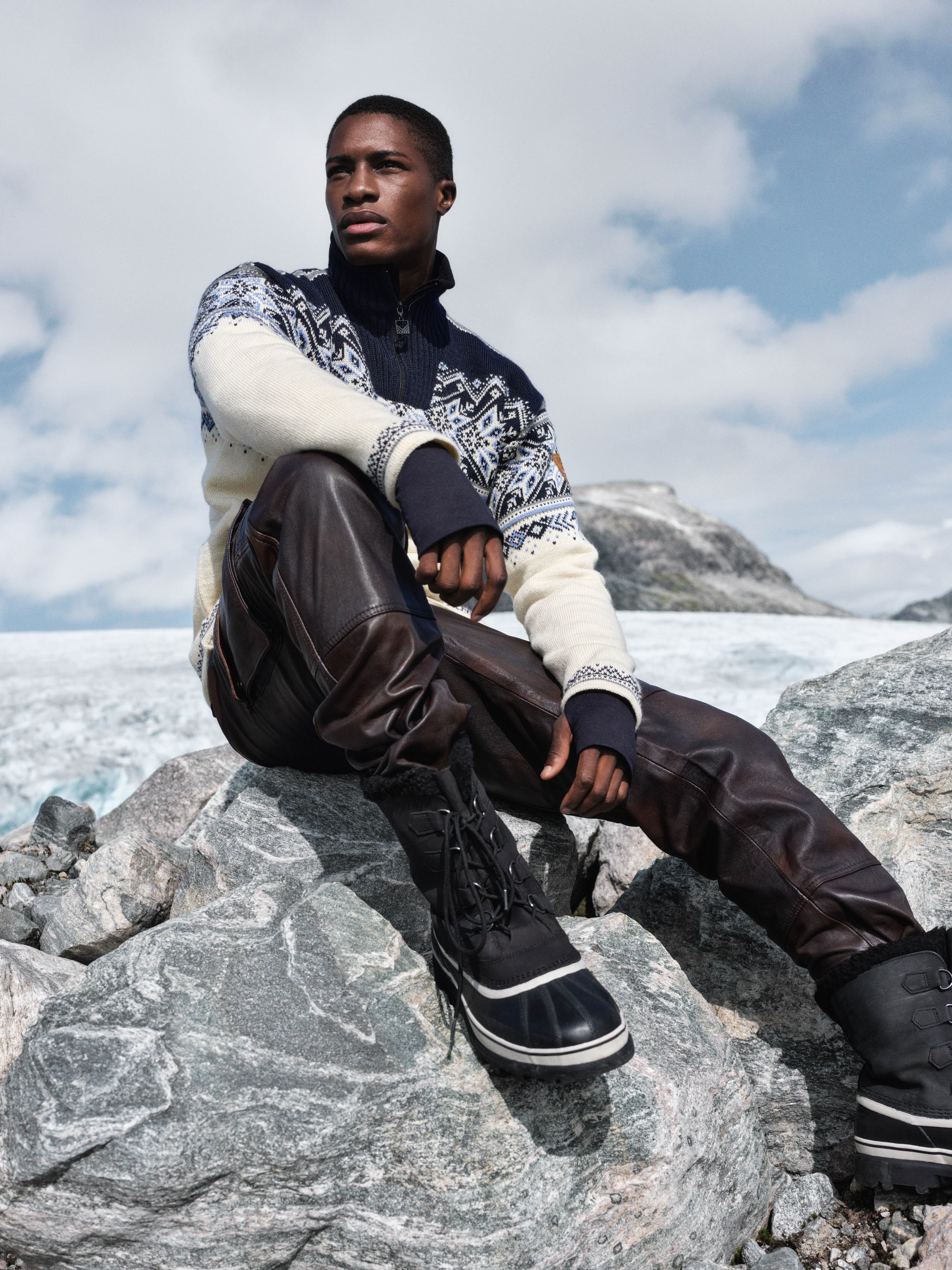 Vail Weatherproof Sweater - Men - Offwhite - Dale of Norway