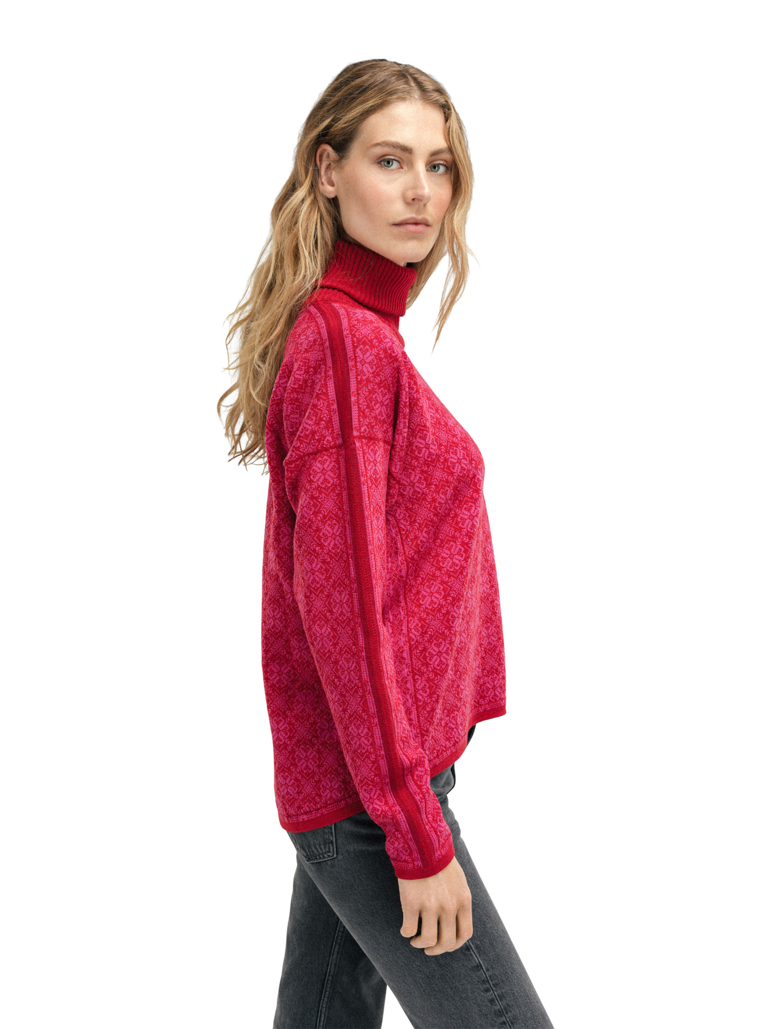 Firda Fem Sweater Raspberry Allium - Dale of Norway
