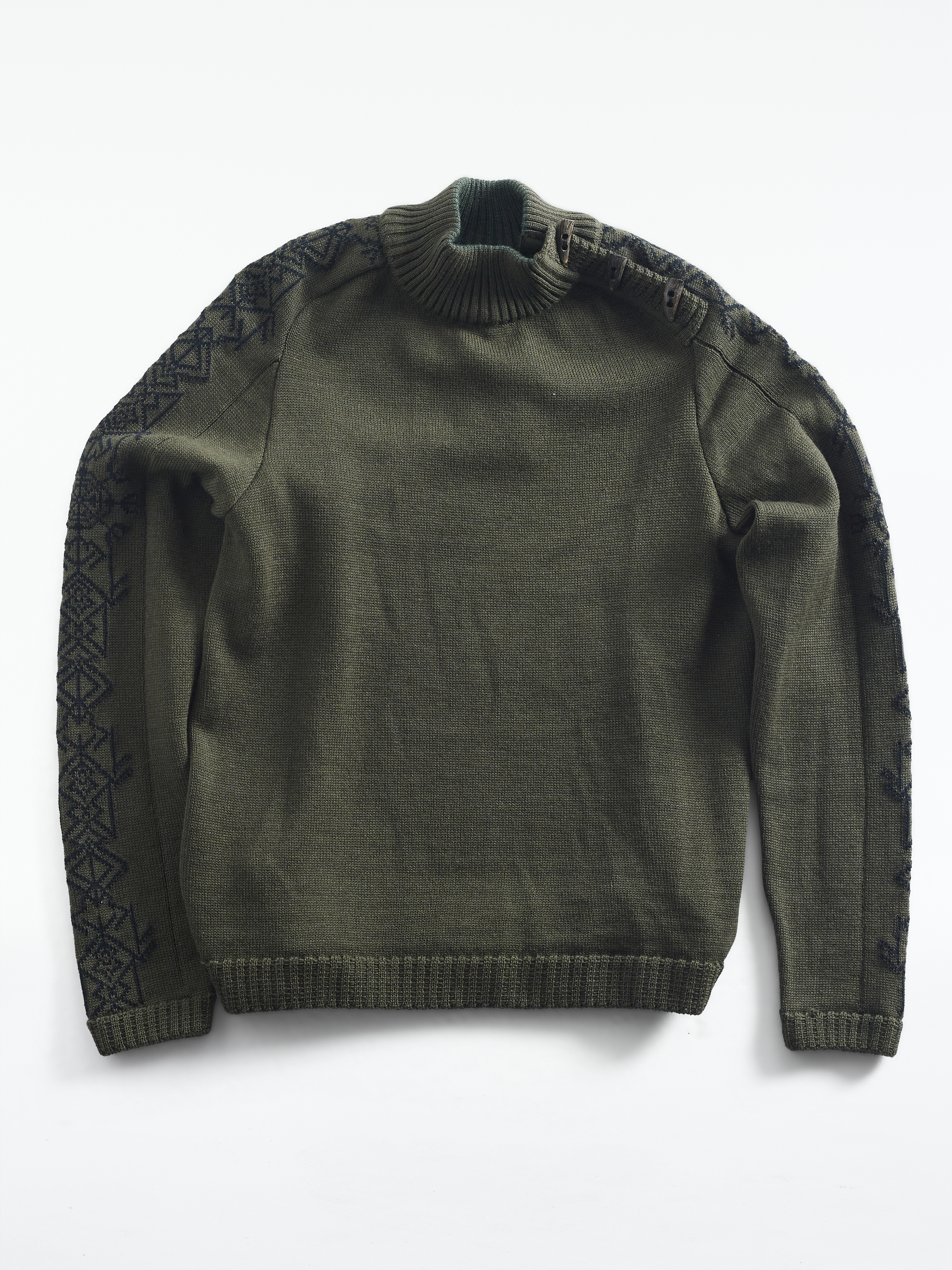 olive green mens sweater