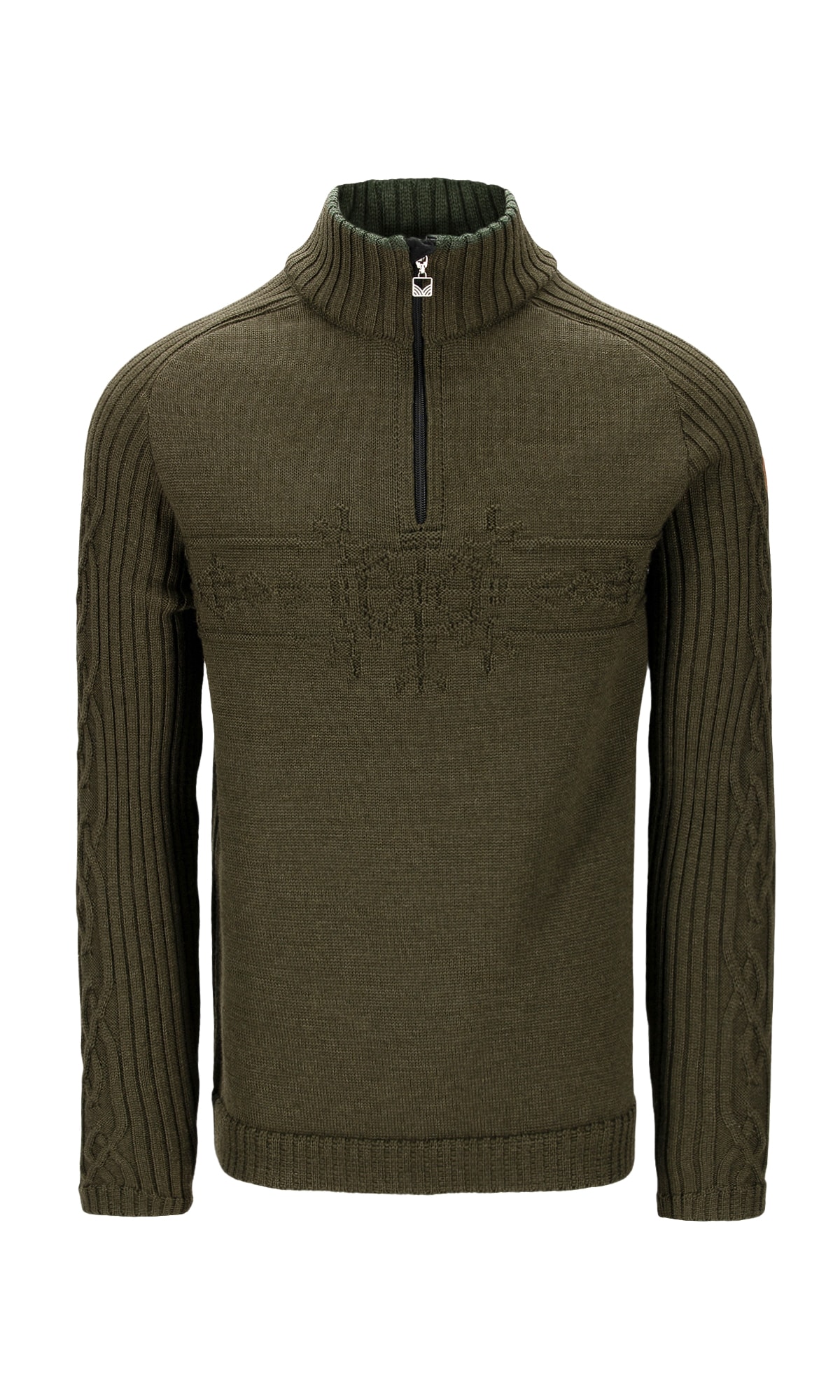 Vegvisir Masc Sweater Army green of Norway