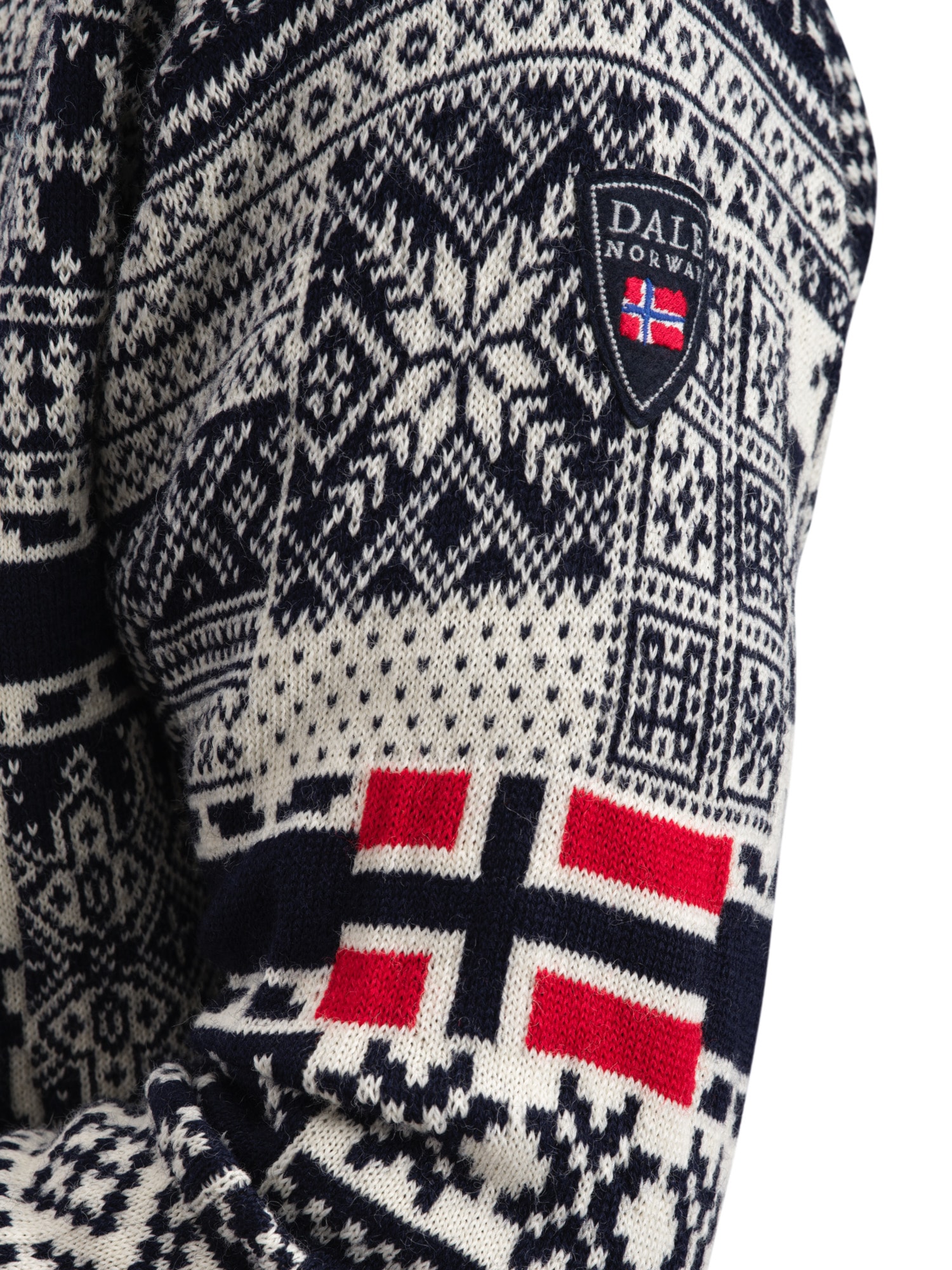 History sweater Navy Offwhite Raspberry - Dale of Norway