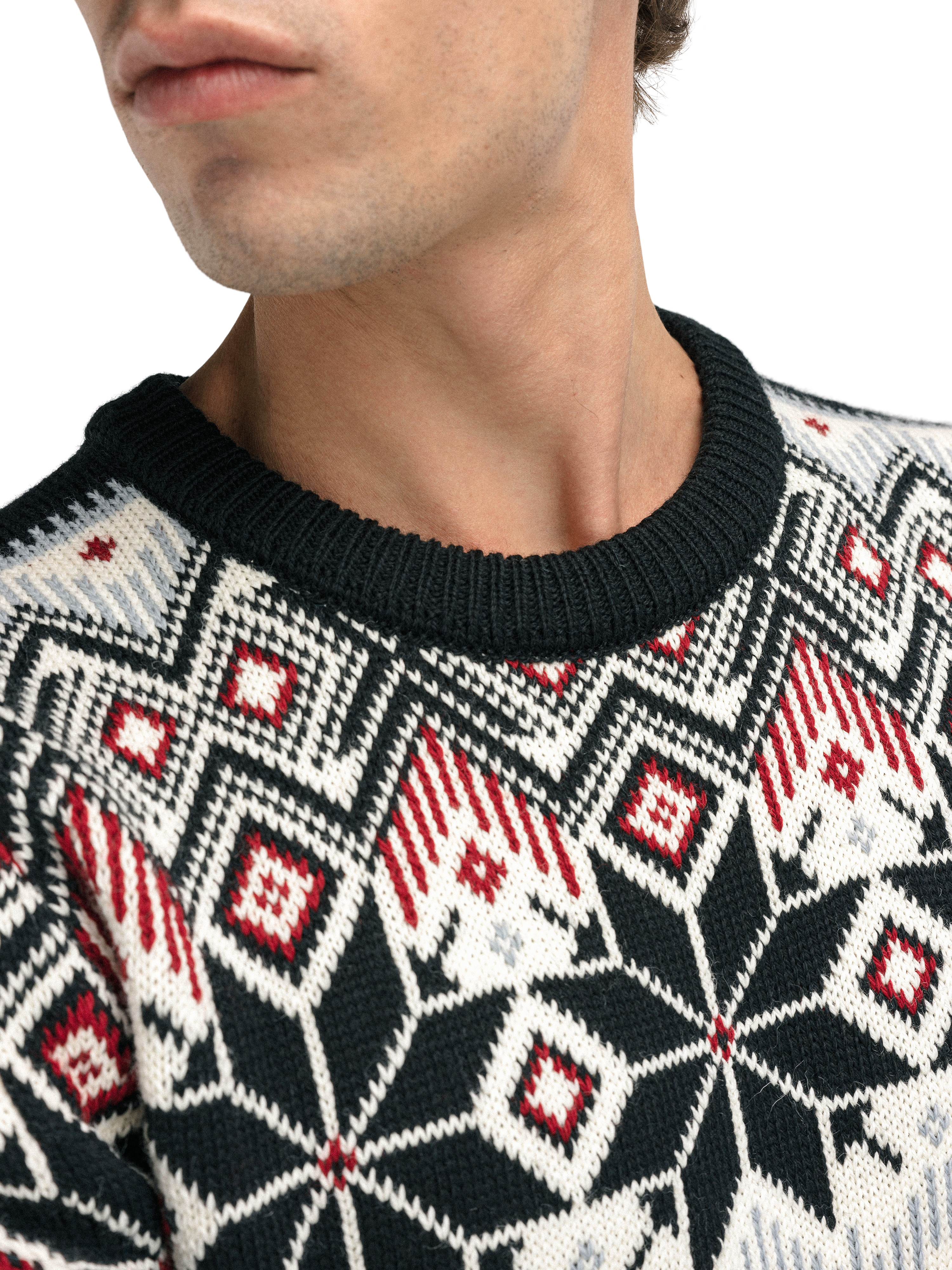 Vegard Sweater - Men - Black/OffWhite - Dale of Norway - Dale of