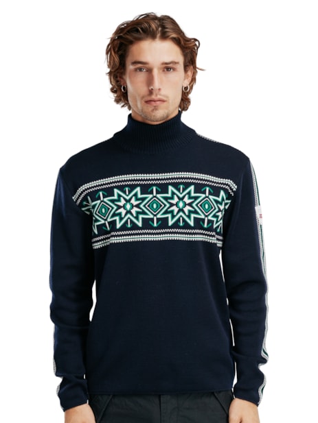 Turtle-neck sweater in wool for men - Dale of Norway