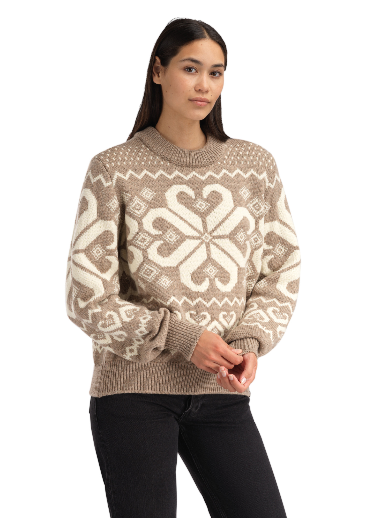 Falkeberg women’s sweater Brown Melange