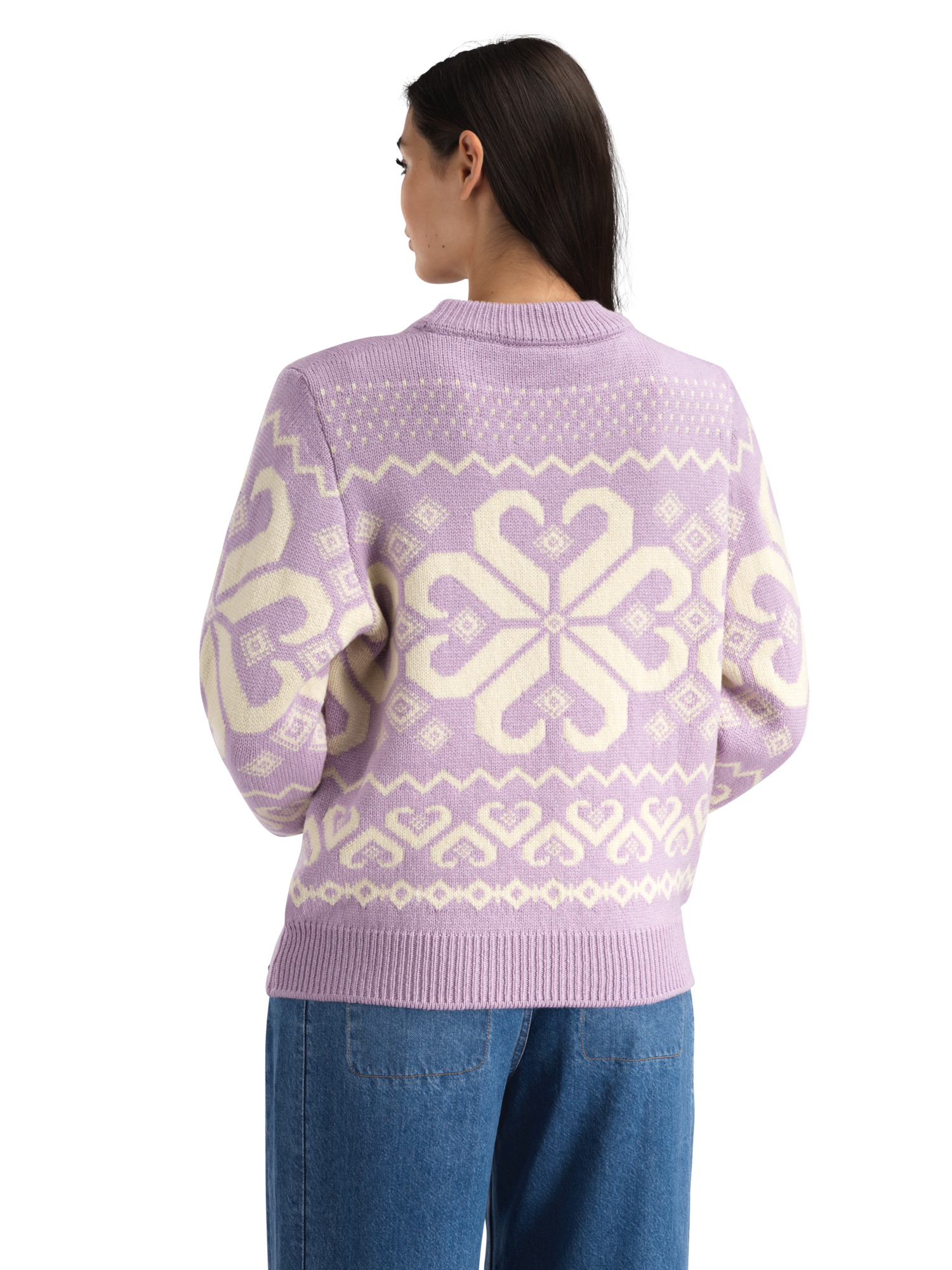 Falkeberg women’s sweater Lavendel Offwhite