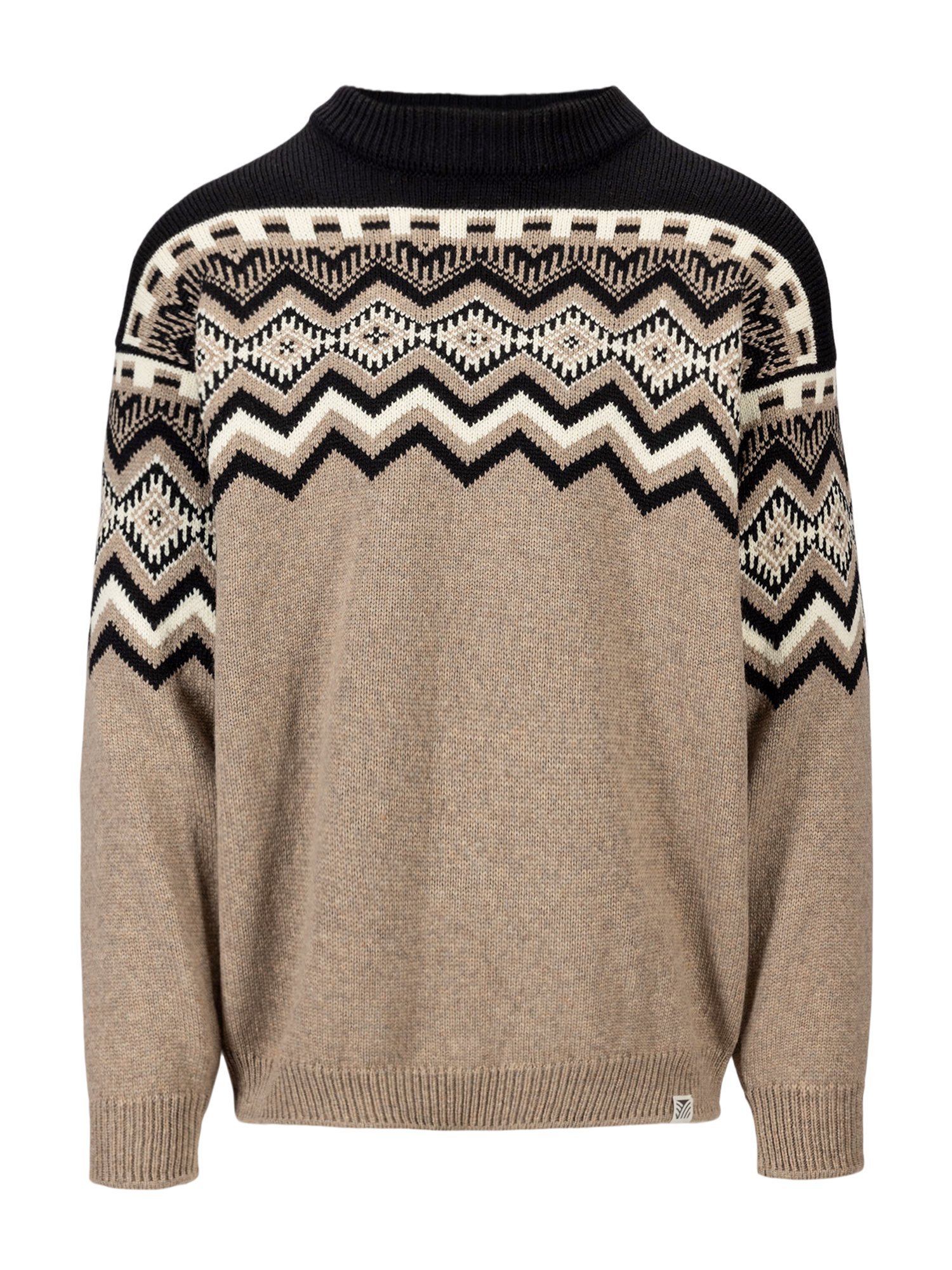 Randaberg men's sweater  Brown Black Offwhite