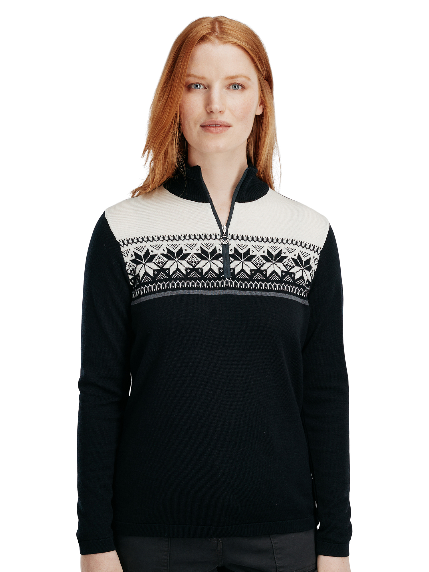 Wool half-zip sweater