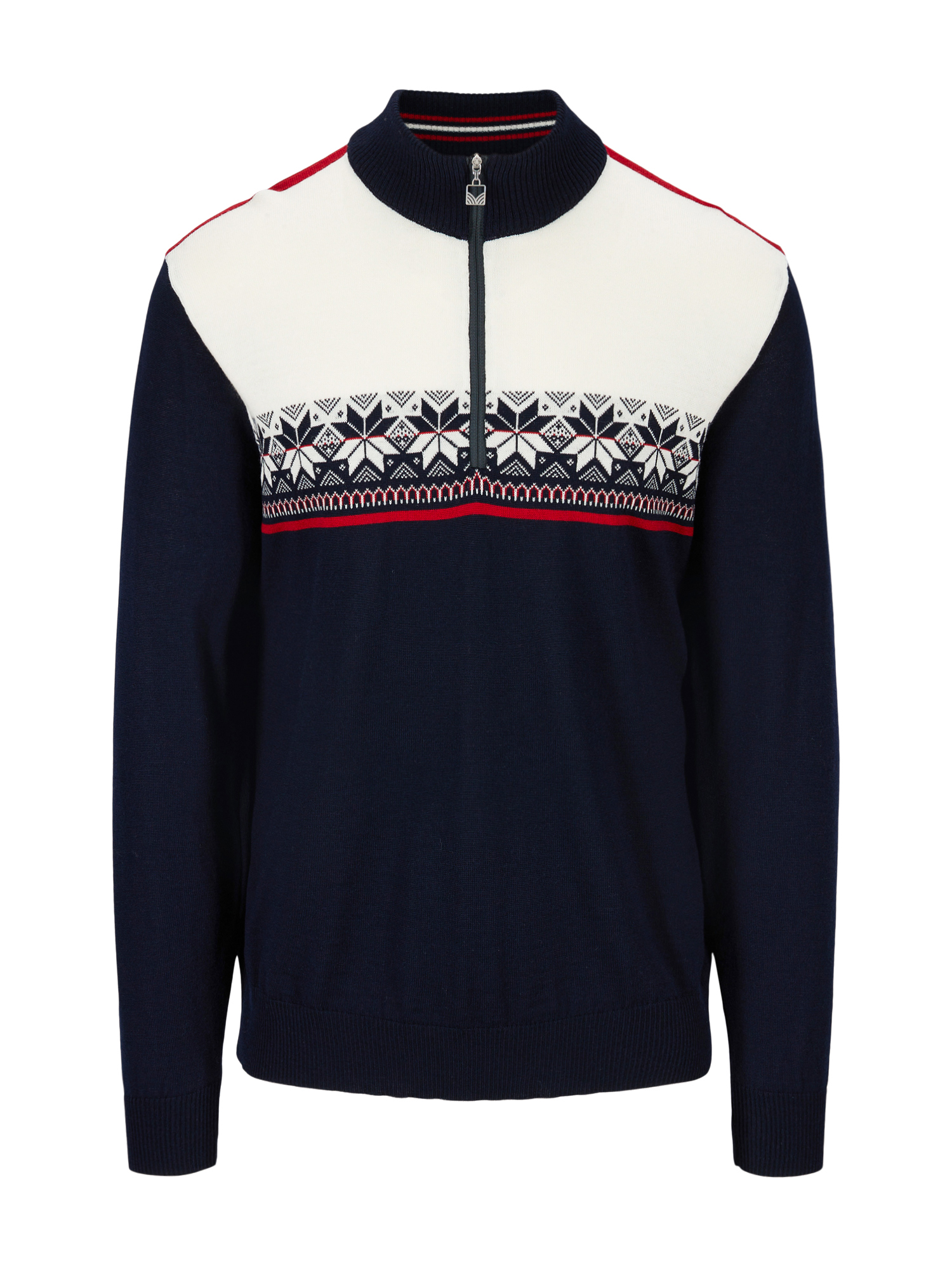 Liberg men's sweater Navy Offwhite Raspberry