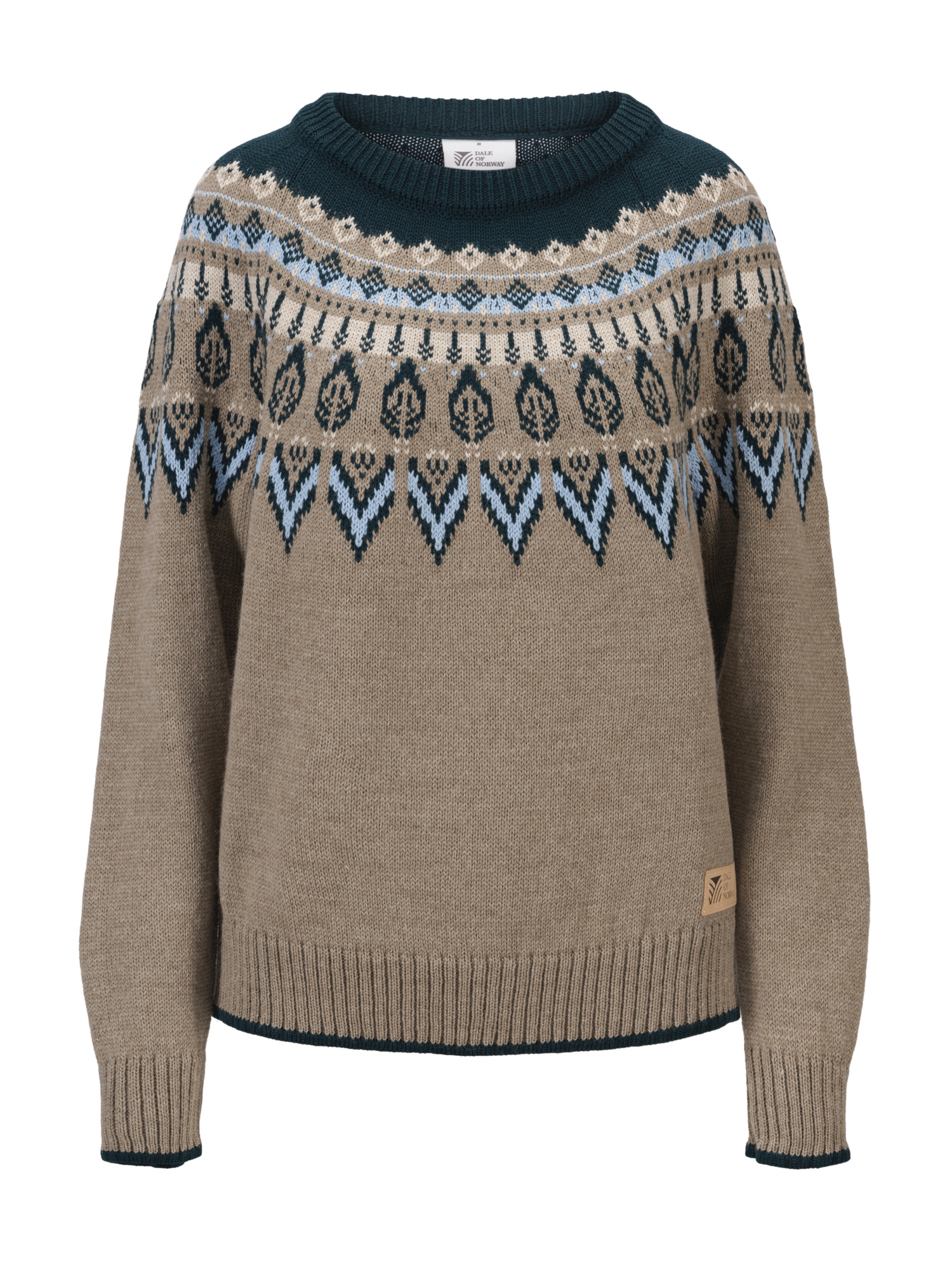 Sula Women's Sweater Pinegreen Iceblue Mountanstone