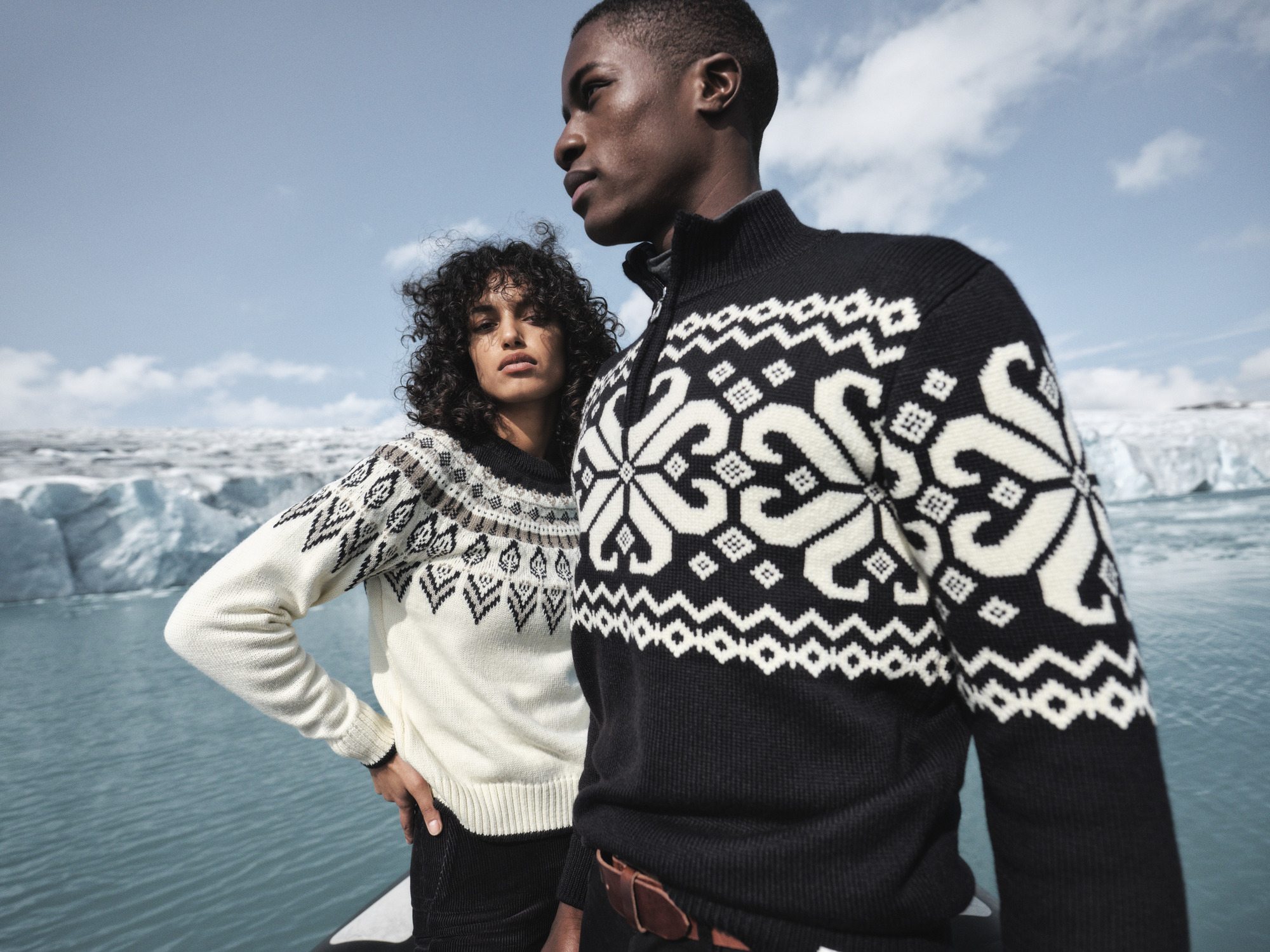 Sula Women's Sweater Offwhite Coffee Sandstone