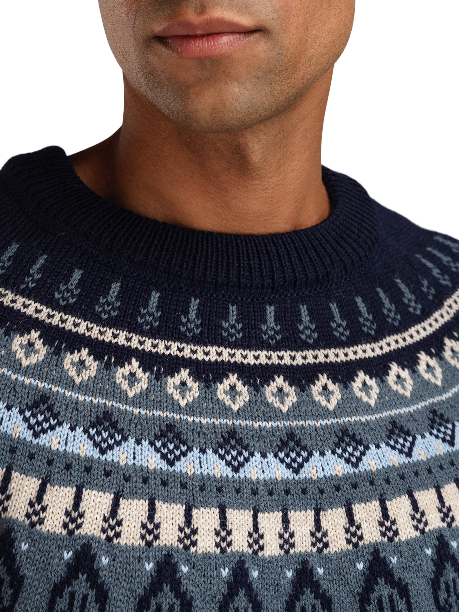 Sula Men's sweater Steel Navy Iceblue