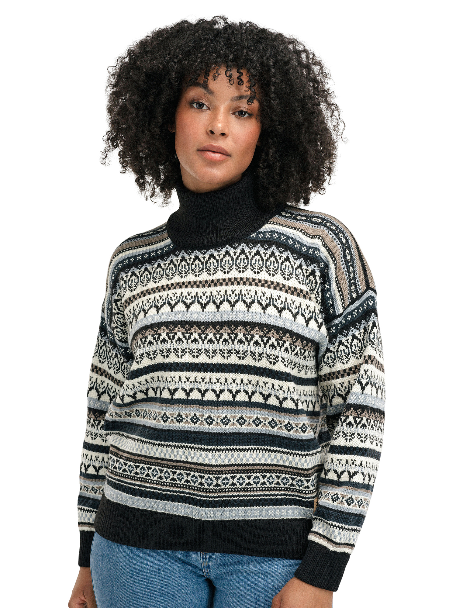 Round neck sweater for ladies outlet