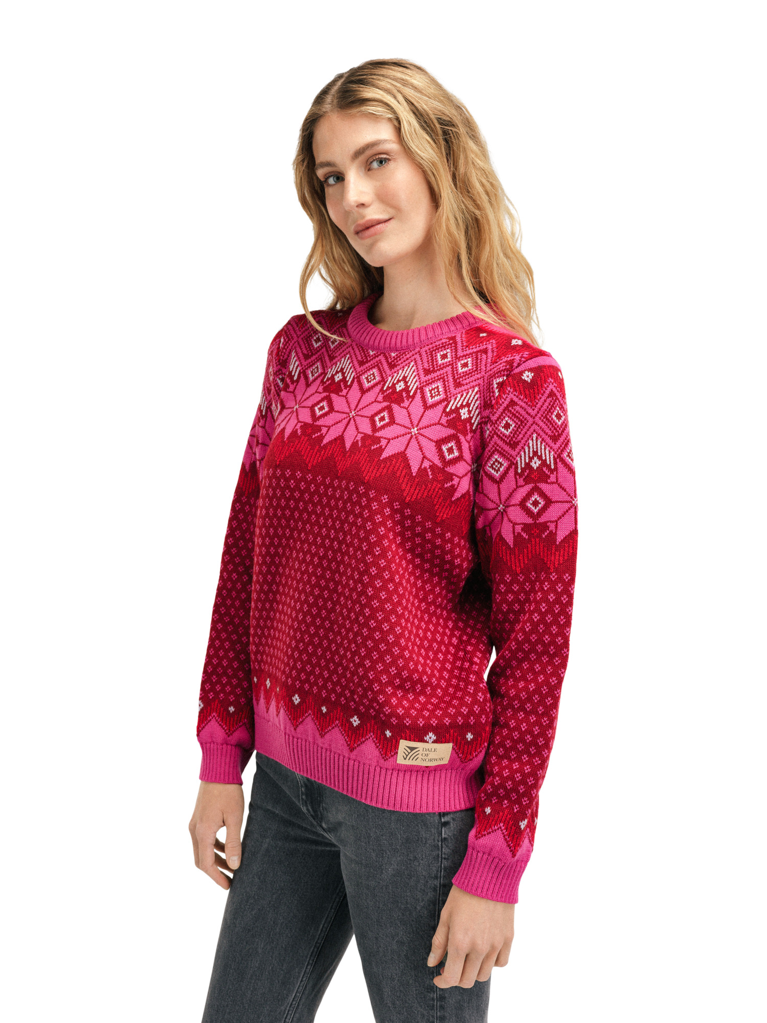 Vilja Women's Sweater Redrose Allium Raspberry