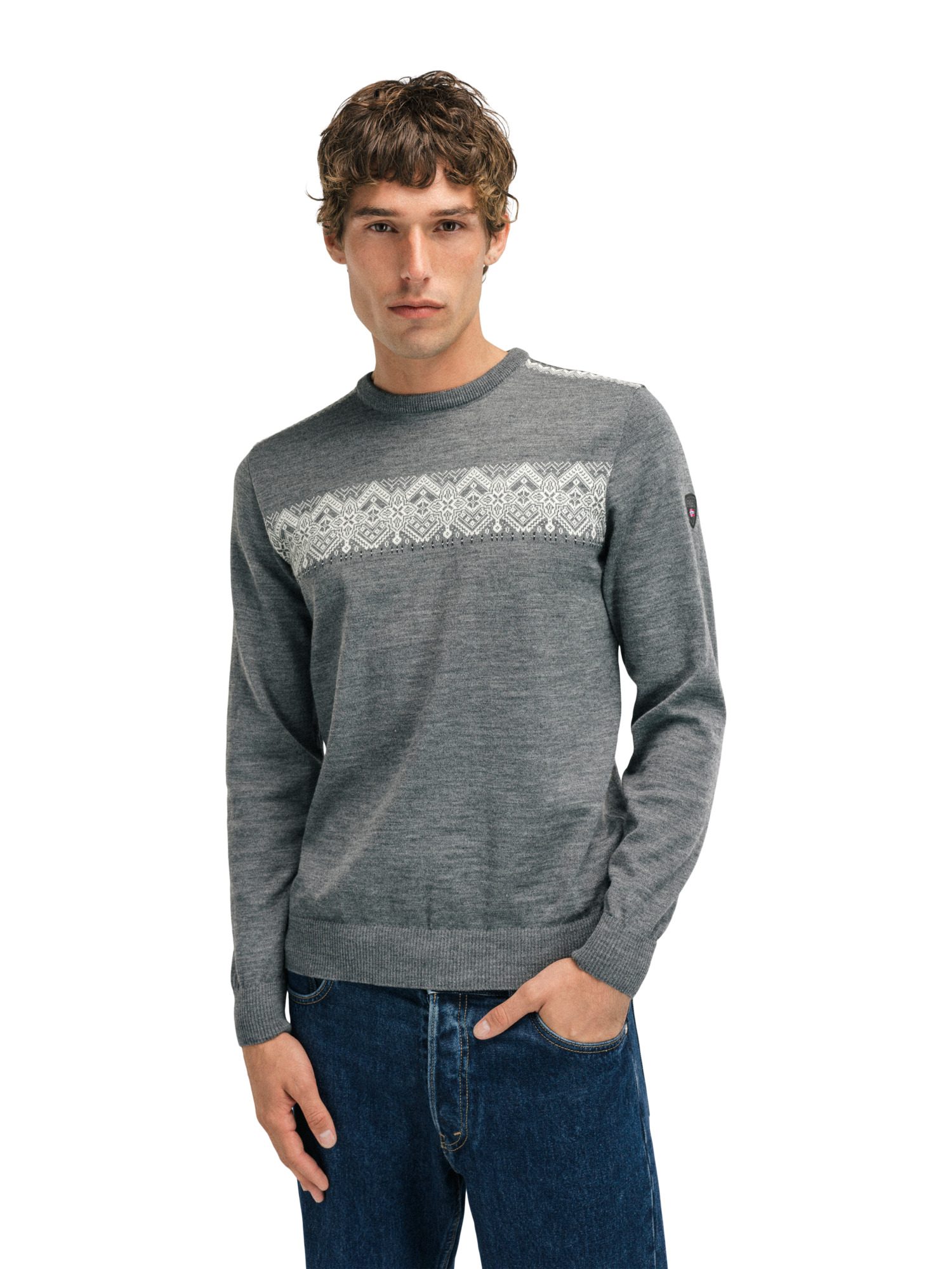 Stenberg Men's Sweater Smoke Offwhite Charcoal